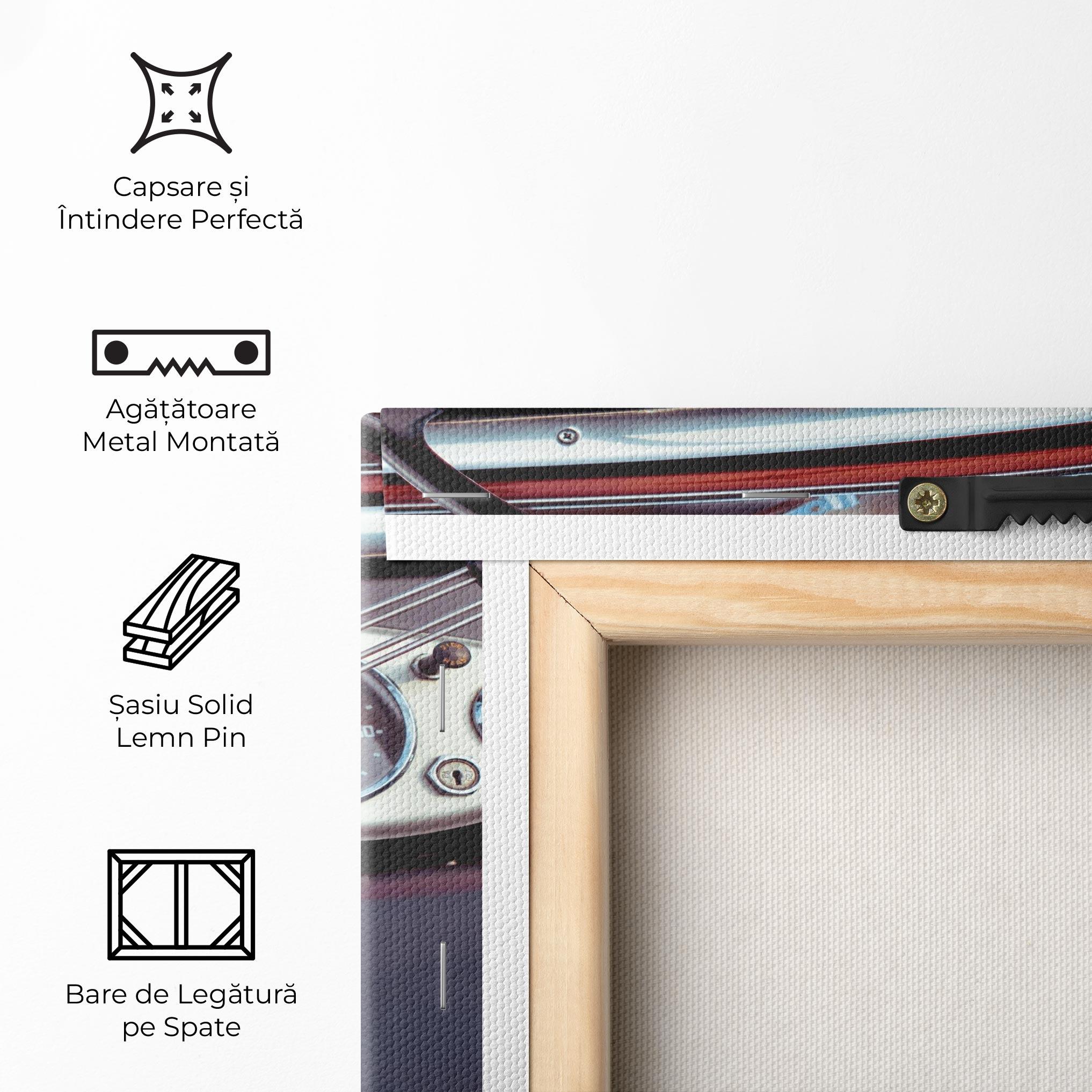 Tablou Canvas Classic Red Car mockup 5