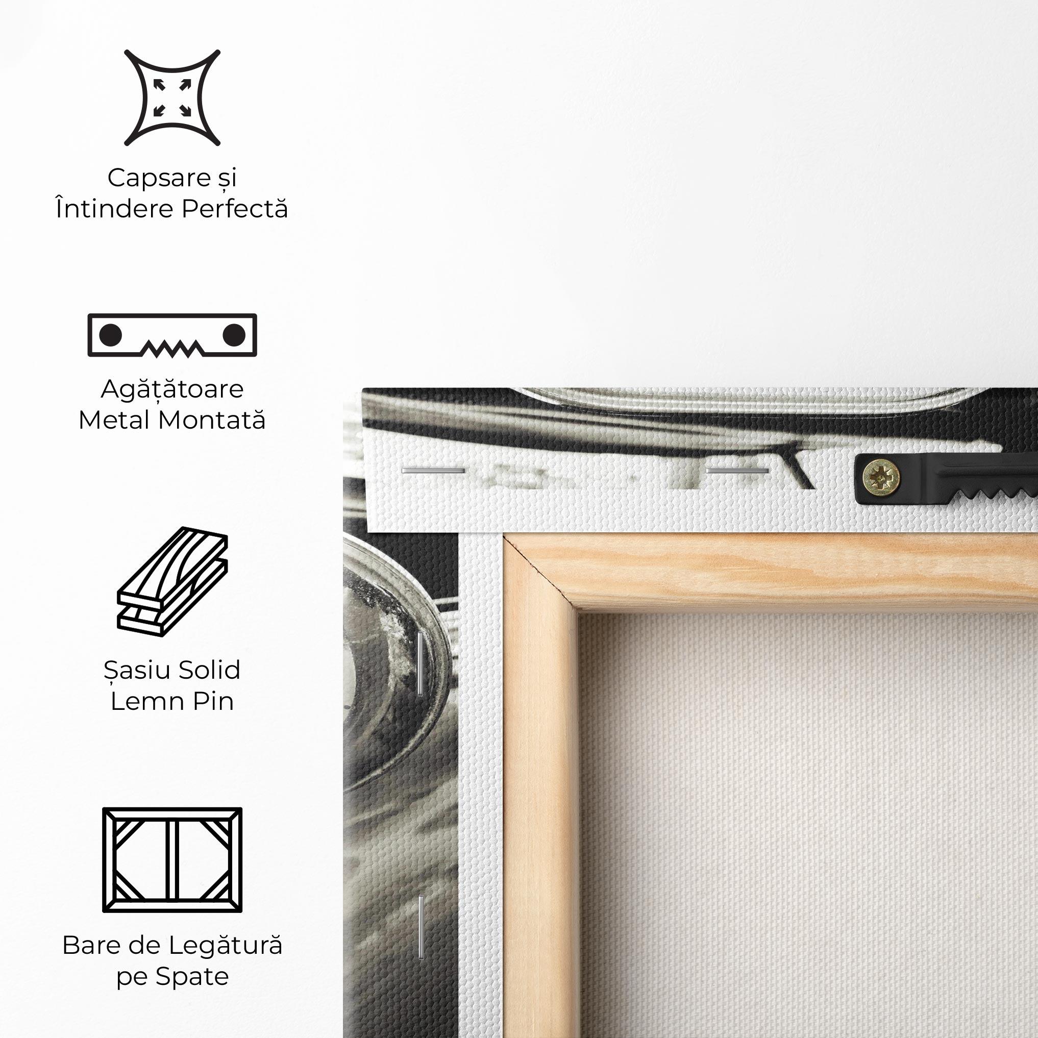 Tablou Canvas Close Up Grey Car mockup 5