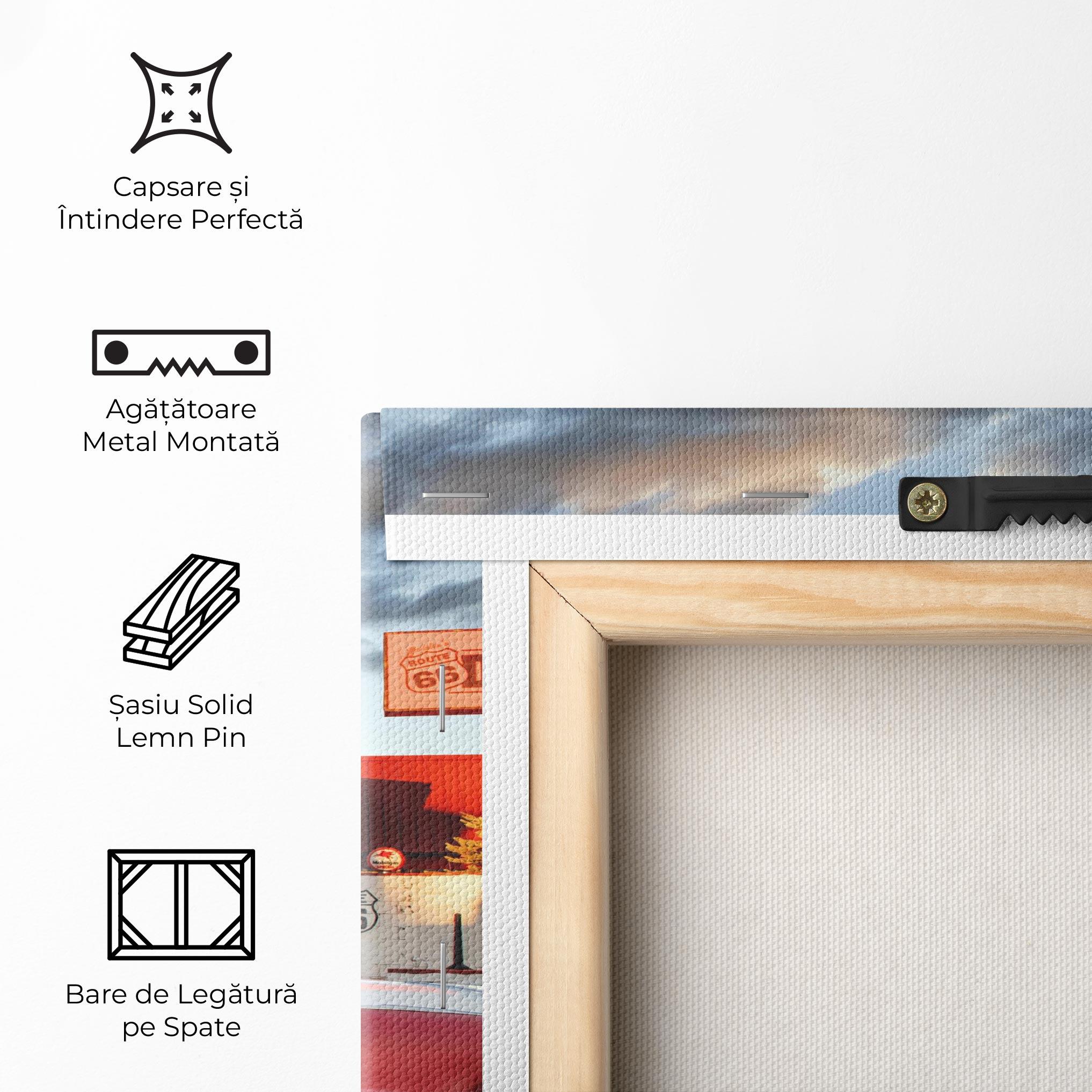 Tablou Canvas Cloud Old Car mockup 5