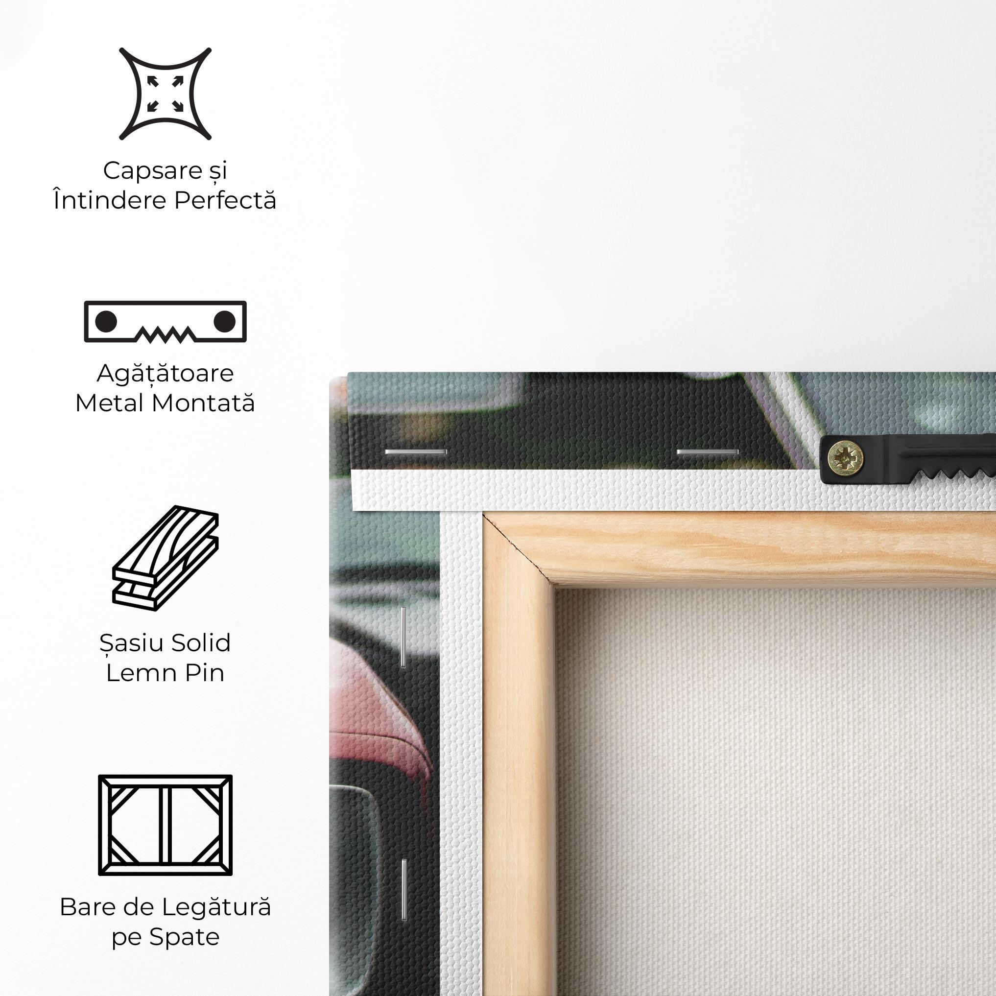 Tablou Canvas Dark Vintage Red mockup 5