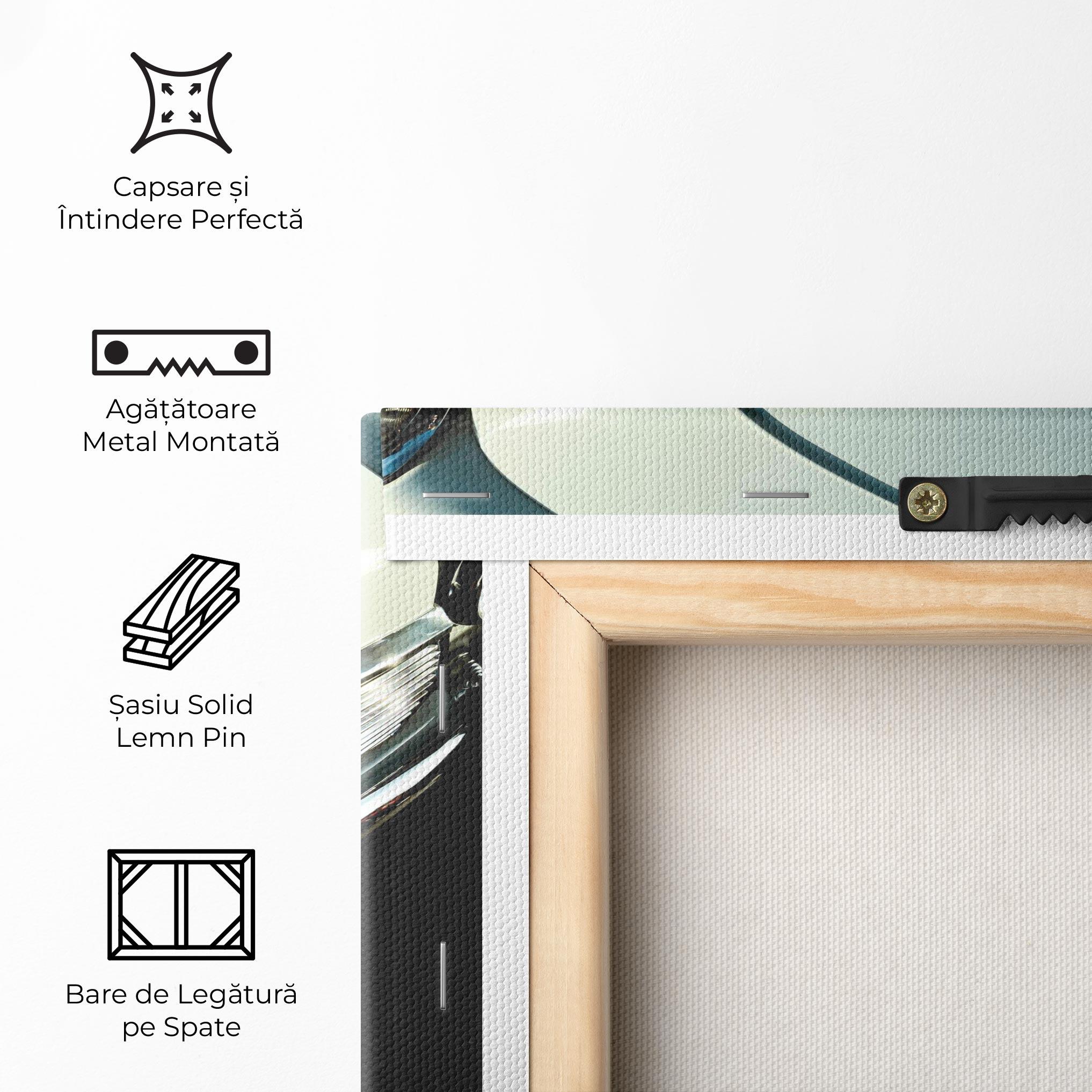 Tablou Canvas Light Blue Car mockup 5