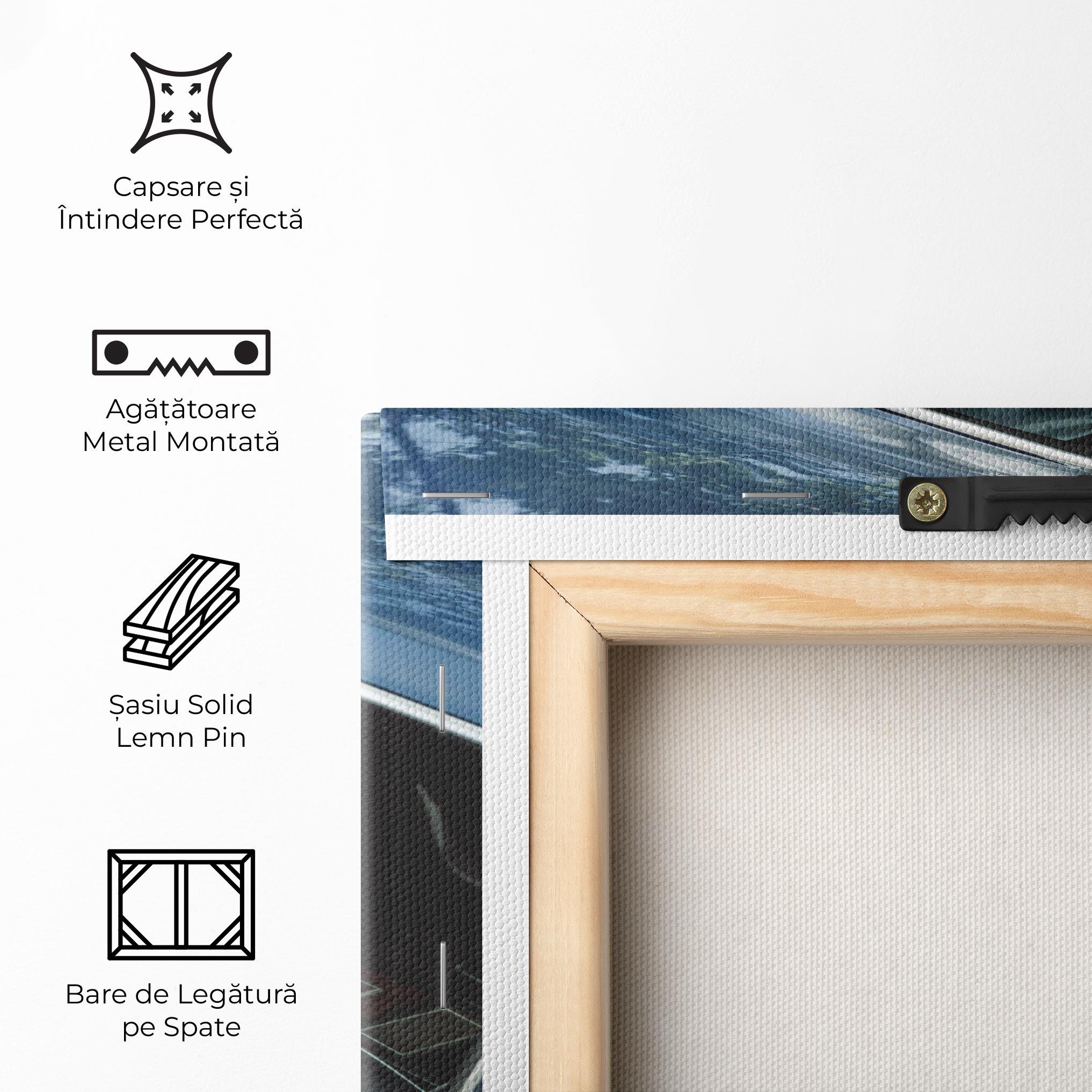 Tablou Canvas Old Blue Car mockup 5