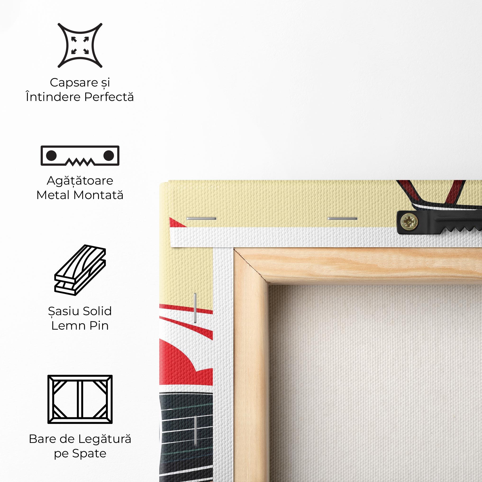 Tablou Canvas Red Vintage Car mockup 5