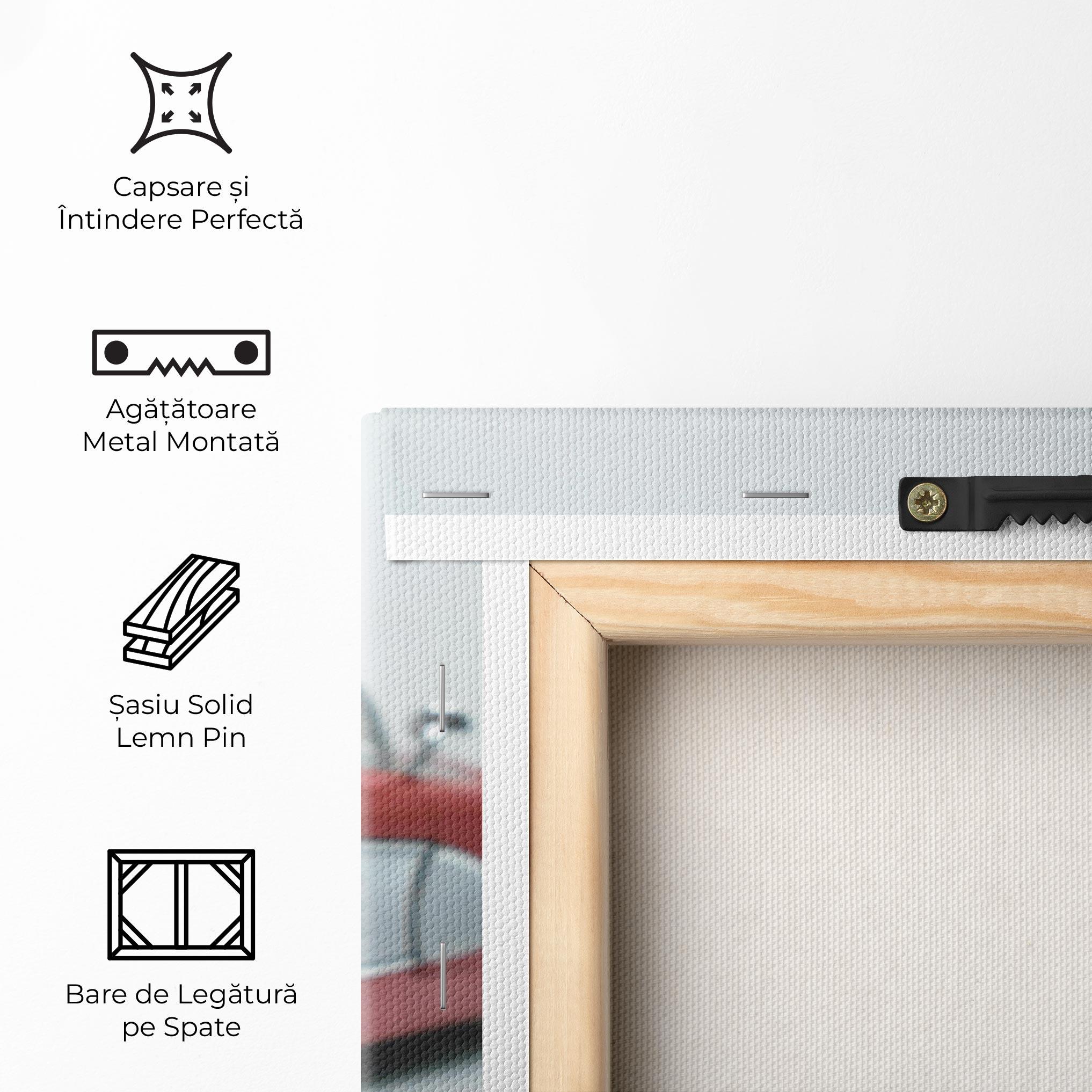 Tablou Canvas Vintage Red Car mockup 5