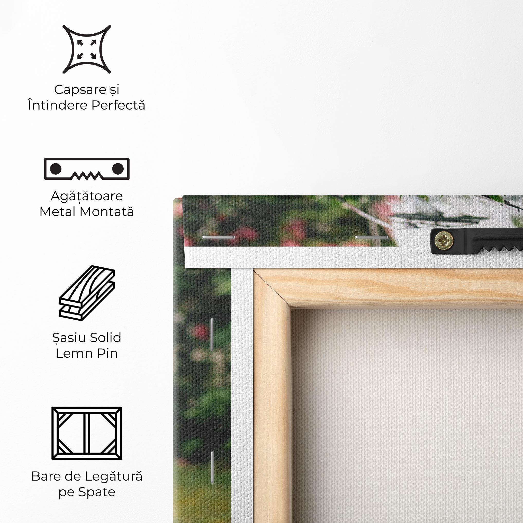 Tablou Canvas Vintage Rose Van mockup 5