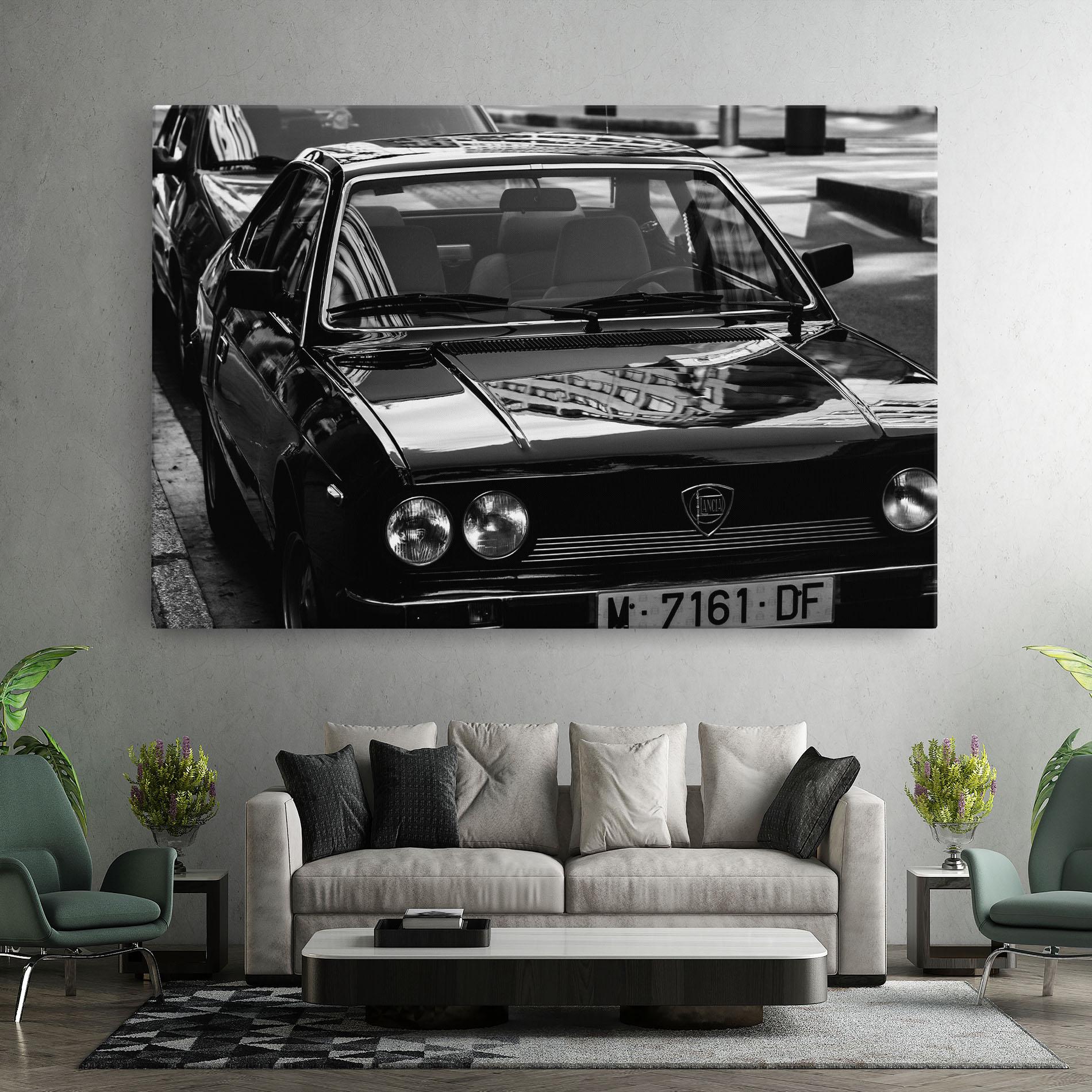 Tablou Canvas Black Shiny Car mockup 7