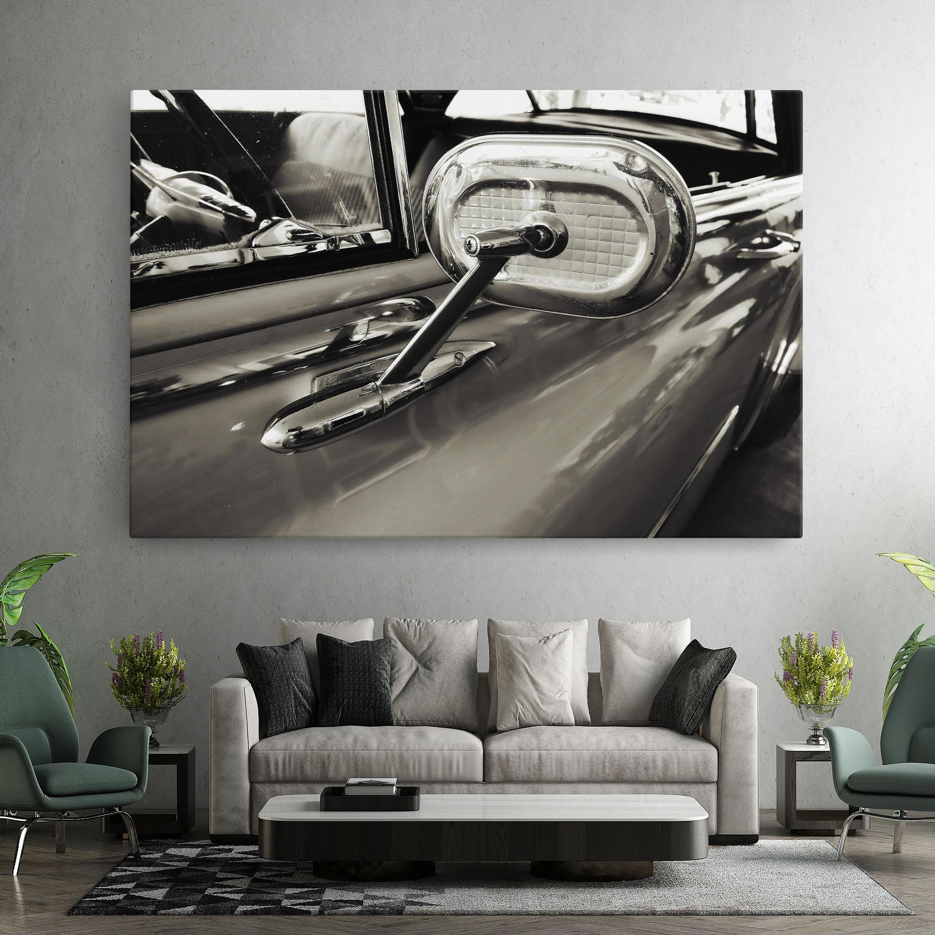 Tablou Canvas Close Up Grey Car mockup 7