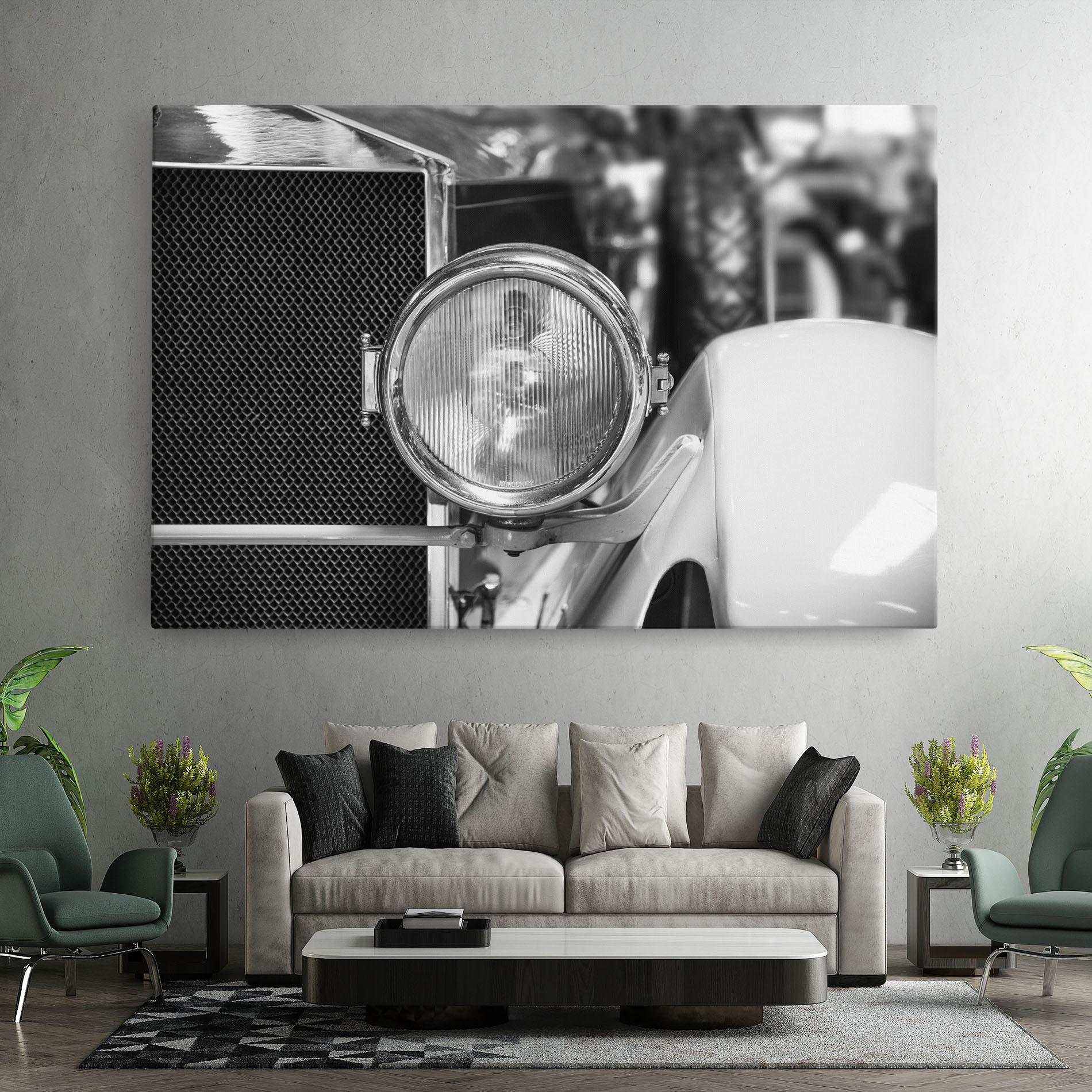 Tablou Canvas Closeup Grey Car mockup 7