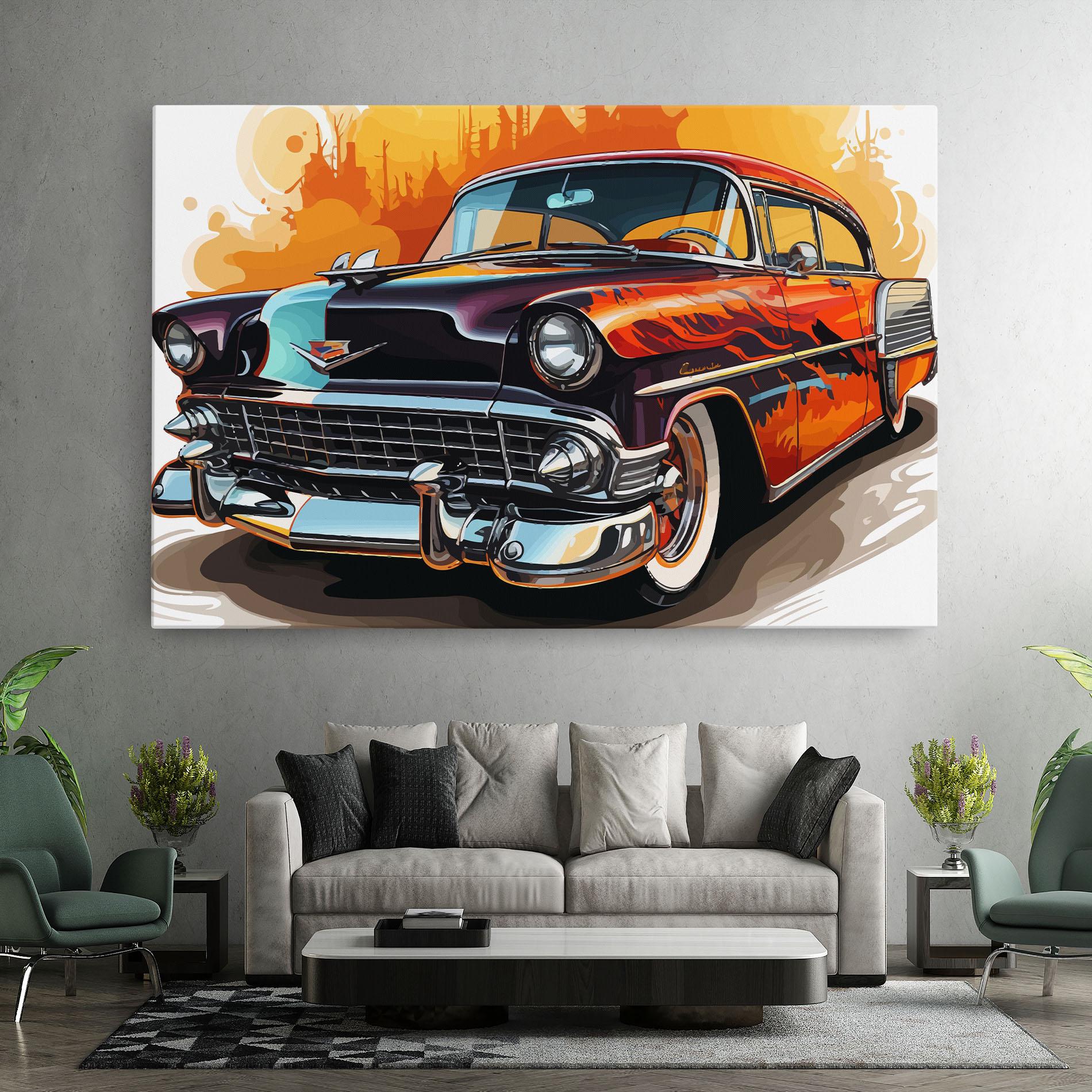 Tablou Canvas Cool Vintage Car mockup 7