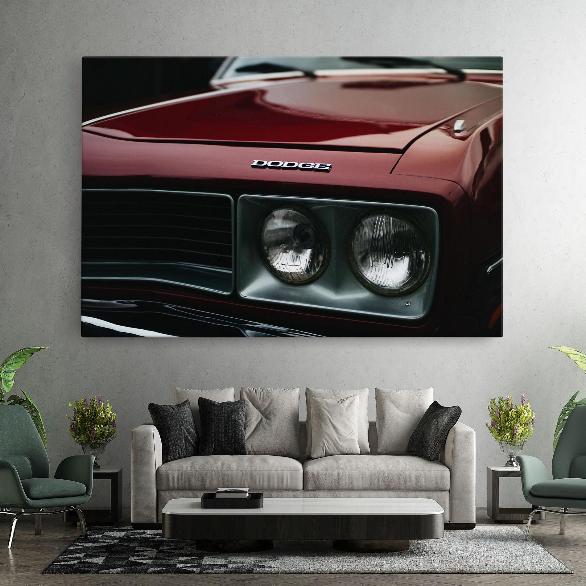 Tablou Canvas Dark Red Car mockup 7