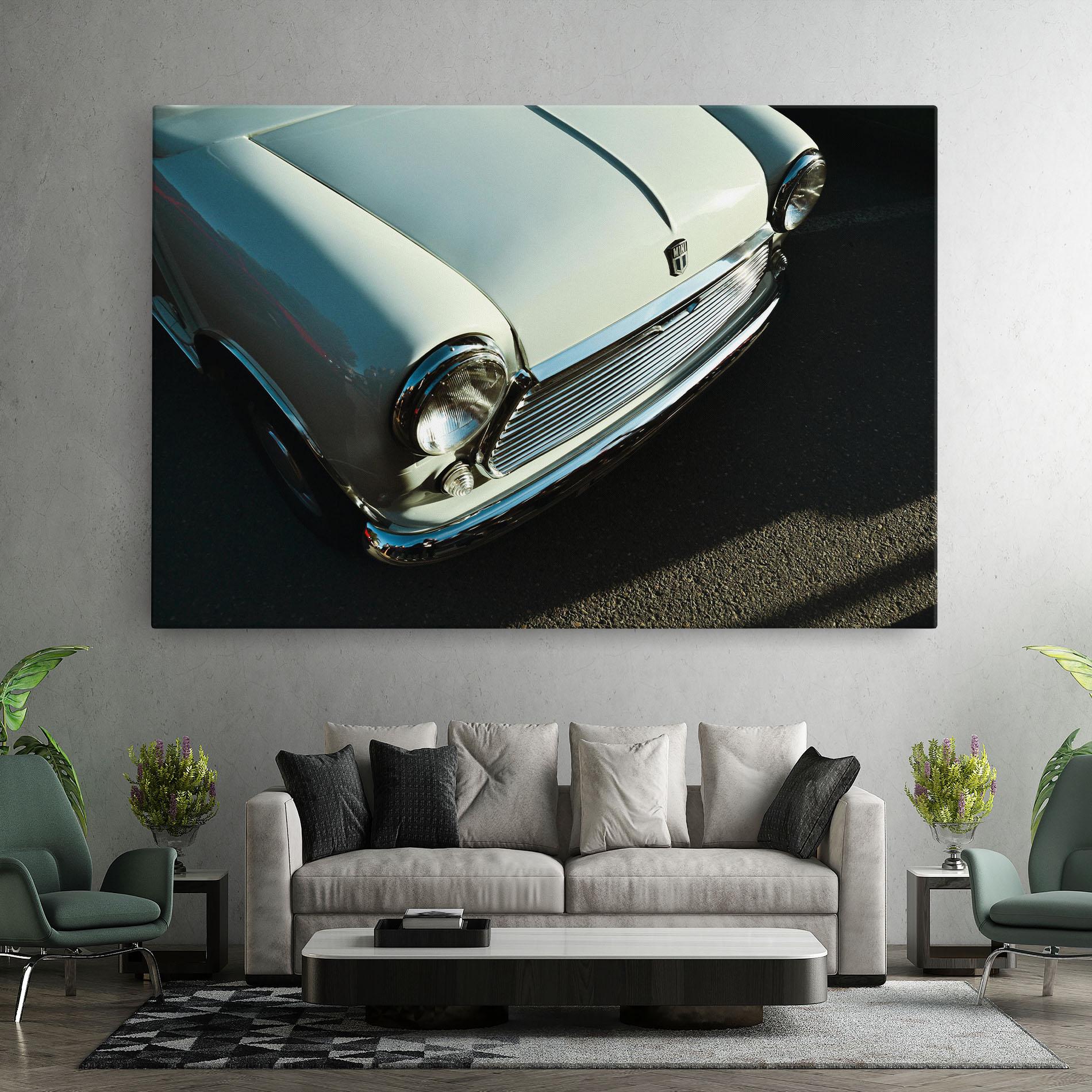 Tablou Canvas Light Blue Car mockup 7