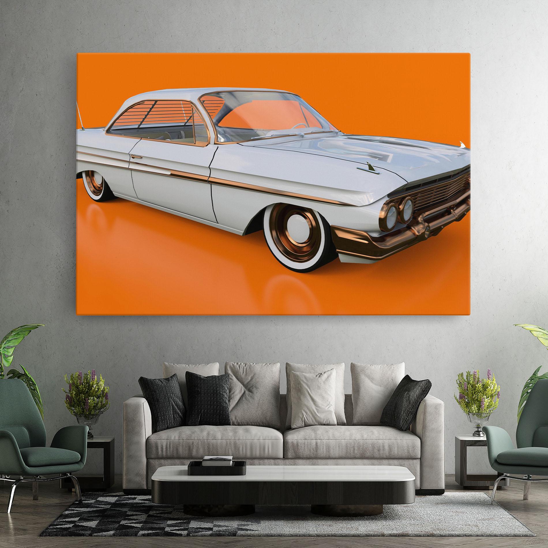 Tablou Canvas Old American Car mockup 7