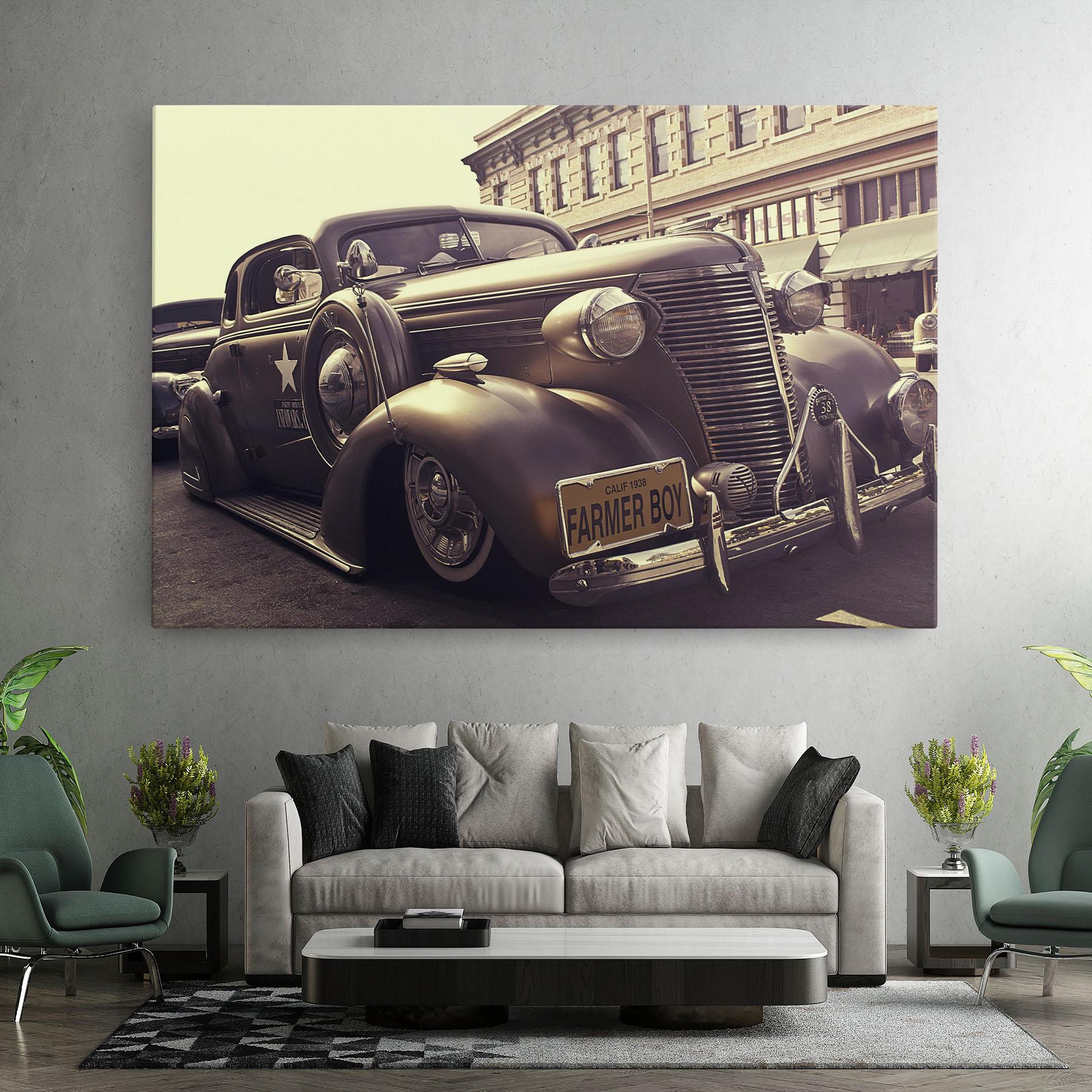 Tablou Canvas Old Classic Car mockup 7