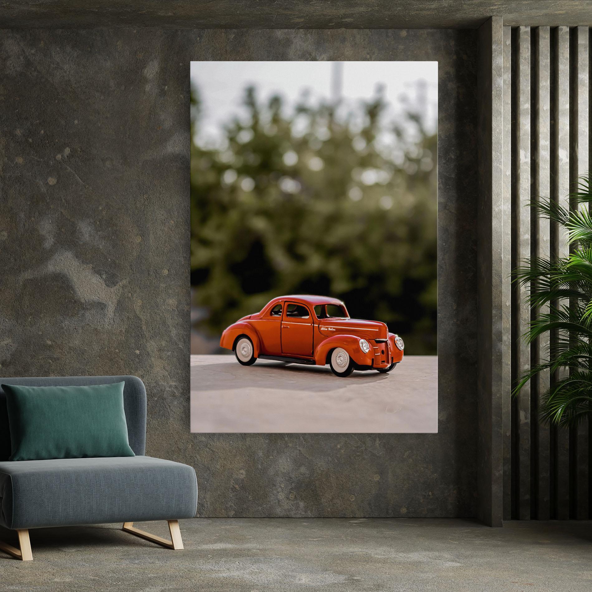 Tablou Canvas Vintage Orange Toy mockup 7