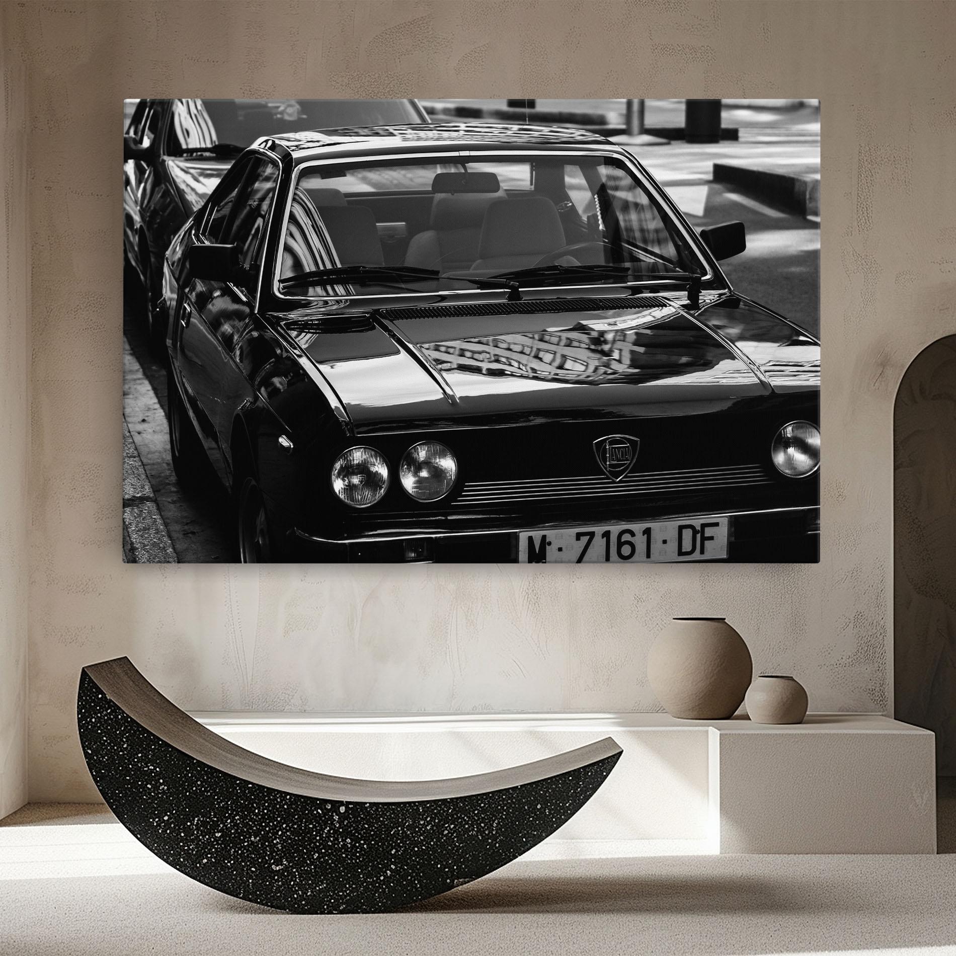 Tablou Canvas Black Shiny Car mockup 8