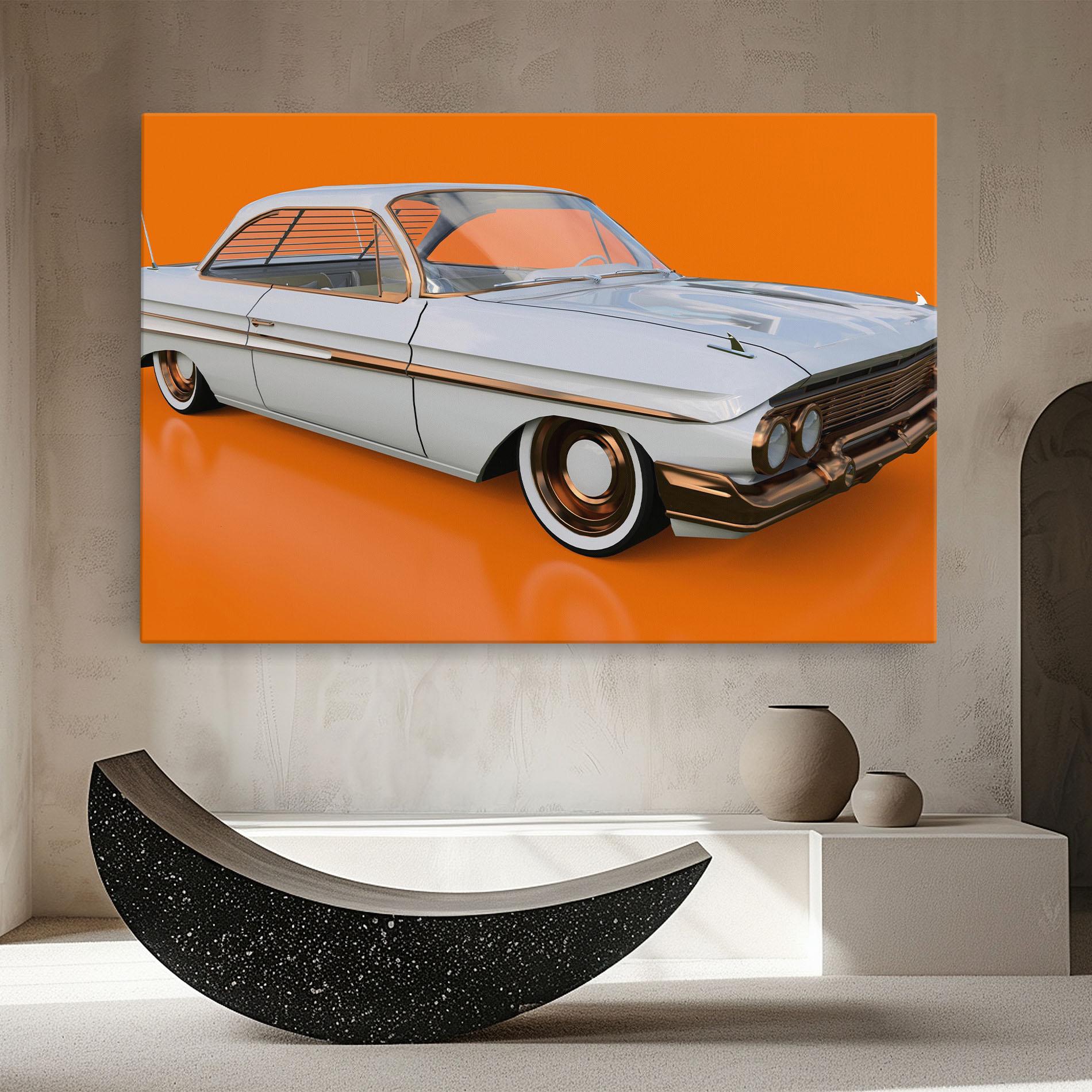 Tablou Canvas Old American Car mockup 8