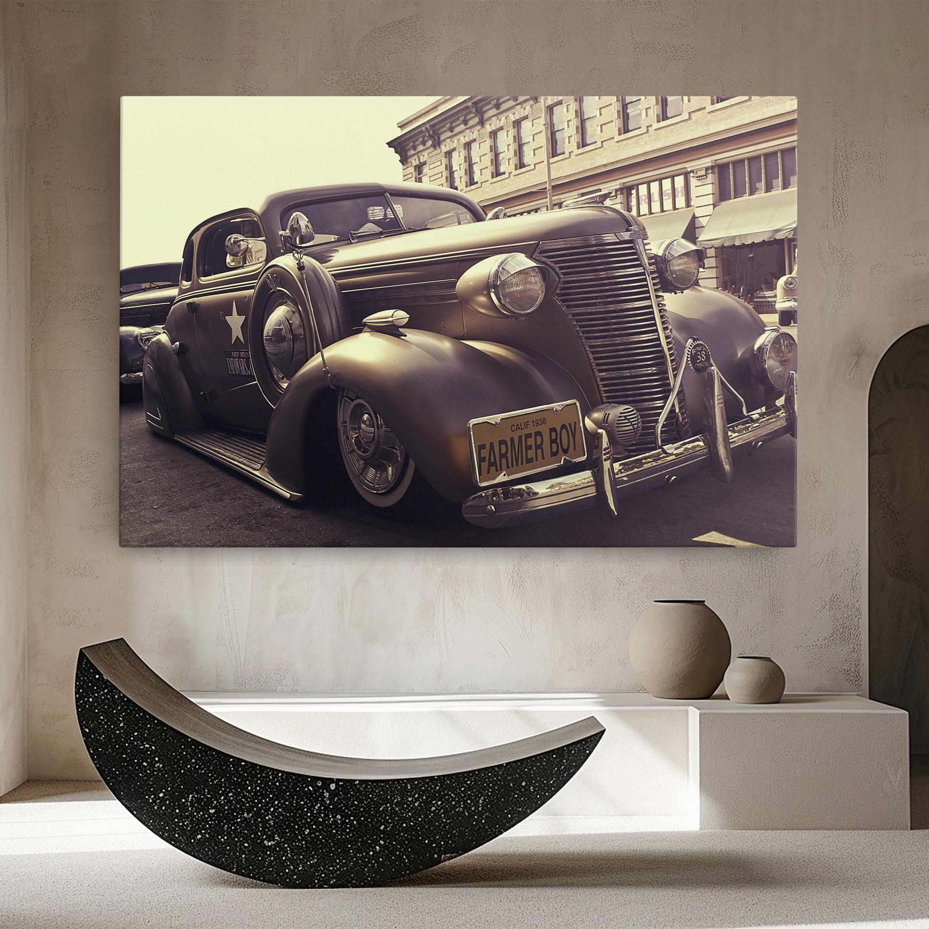 Tablou Canvas Old Classic Car mockup 8