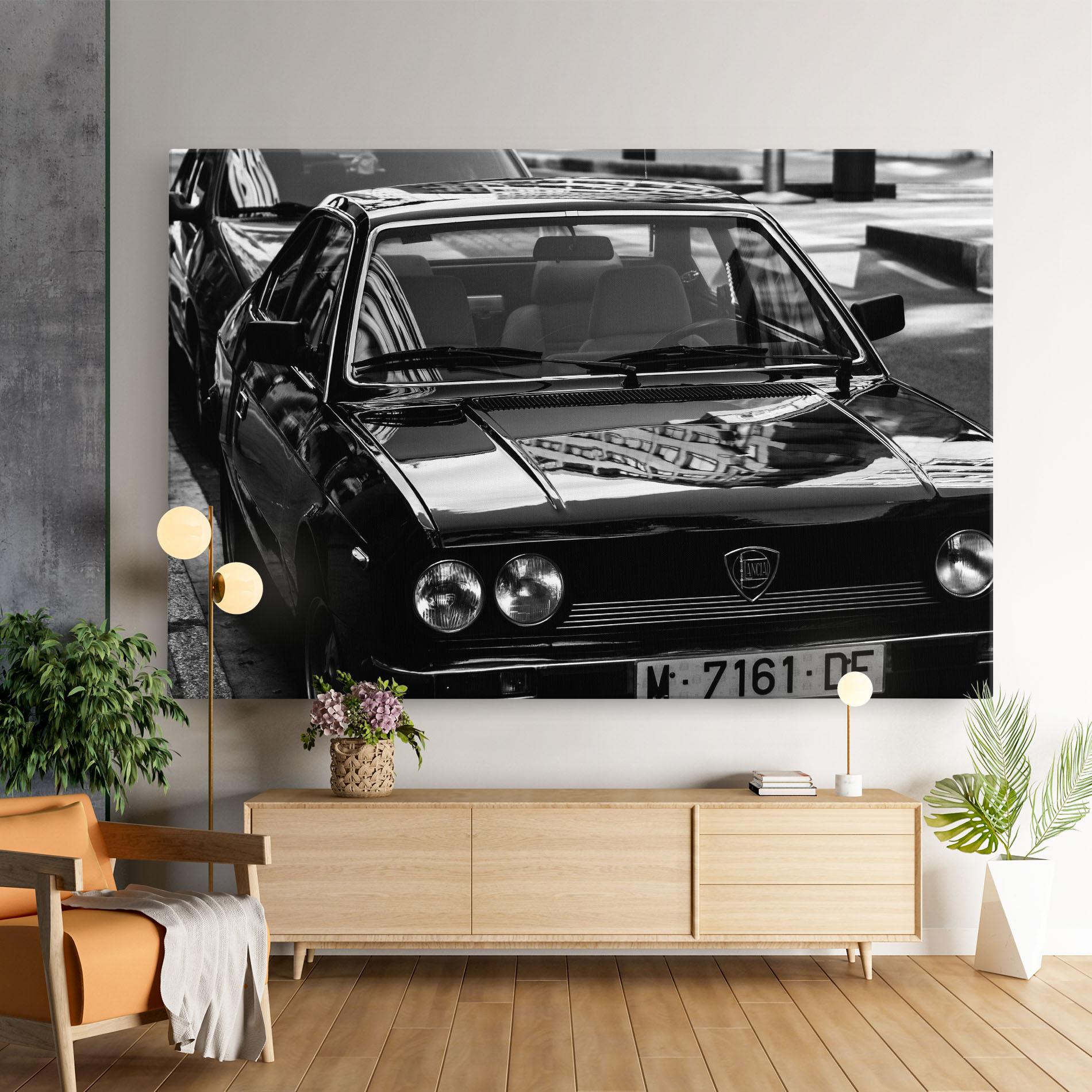 Tablou Canvas Black Shiny Car mockup 9