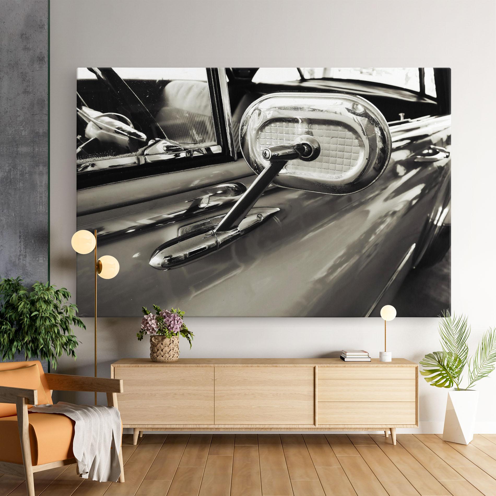 Tablou Canvas Close Up Grey Car mockup 9