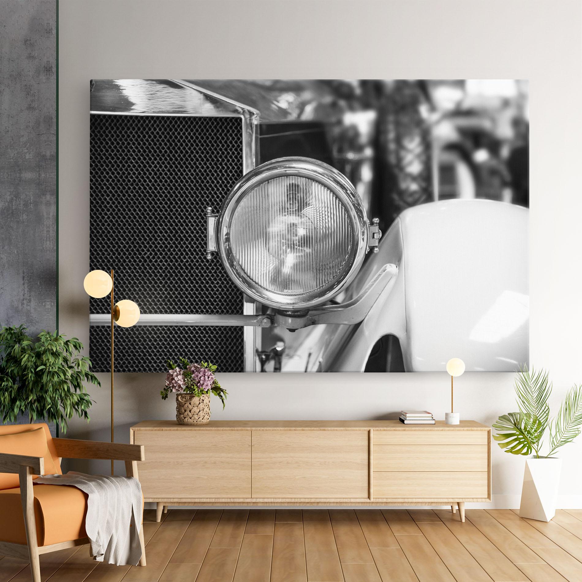 Tablou Canvas Closeup Grey Car mockup 9