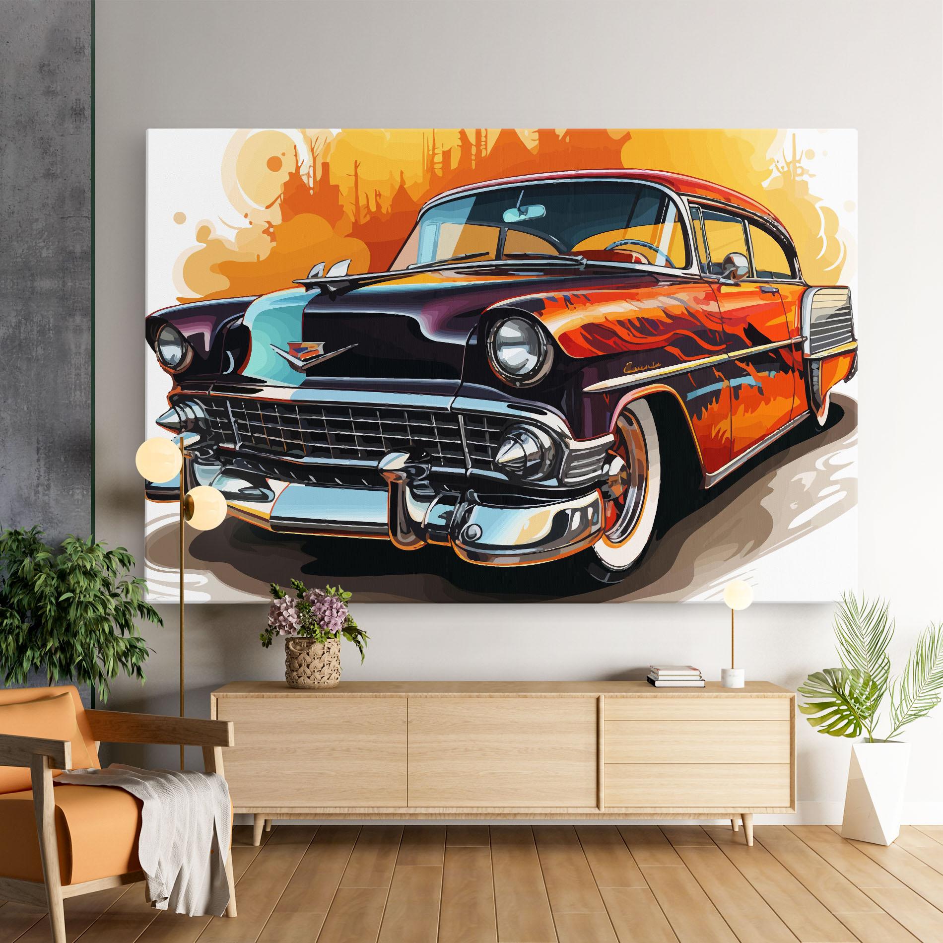 Tablou Canvas Cool Vintage Car mockup 9