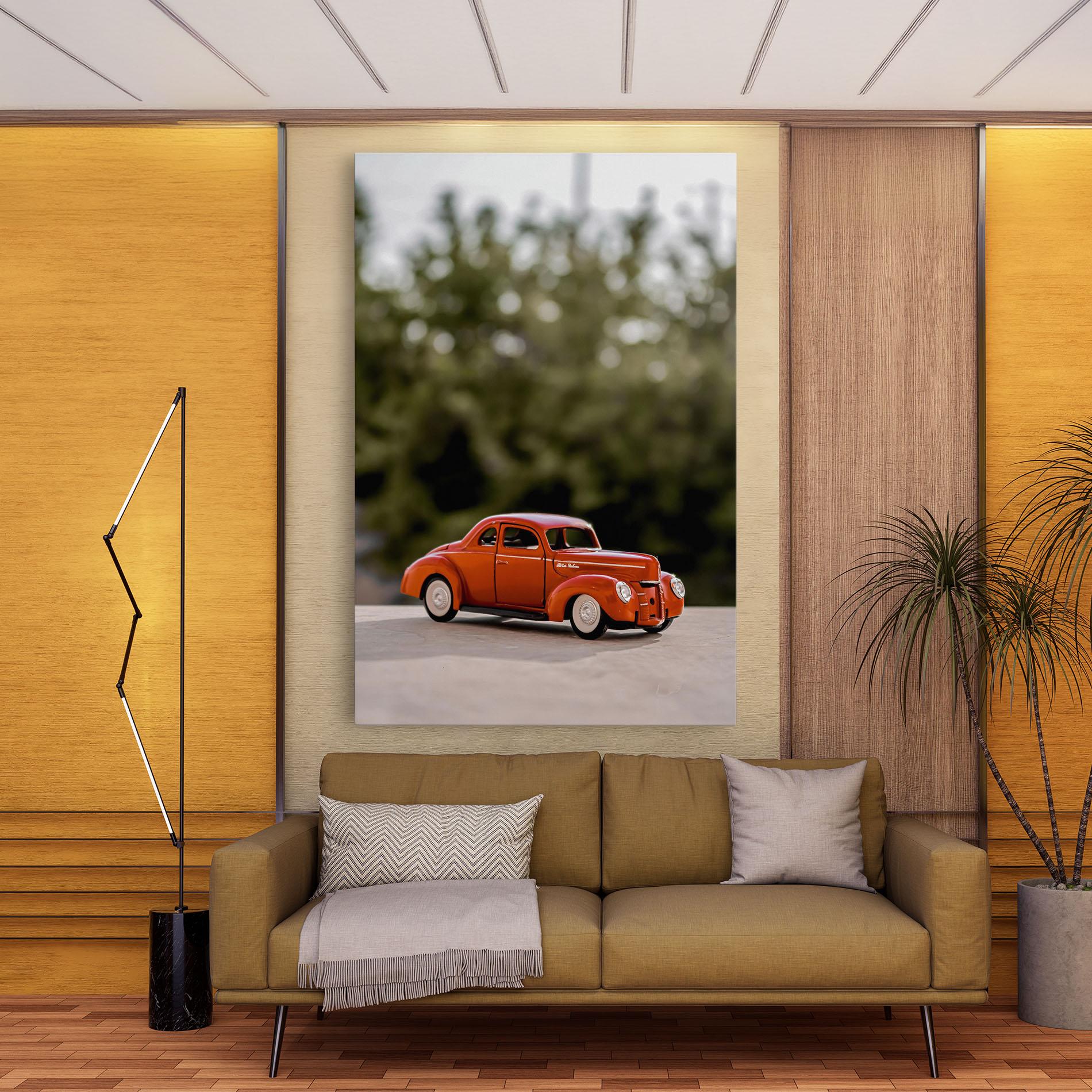 Tablou Canvas Vintage Orange Toy mockup 9