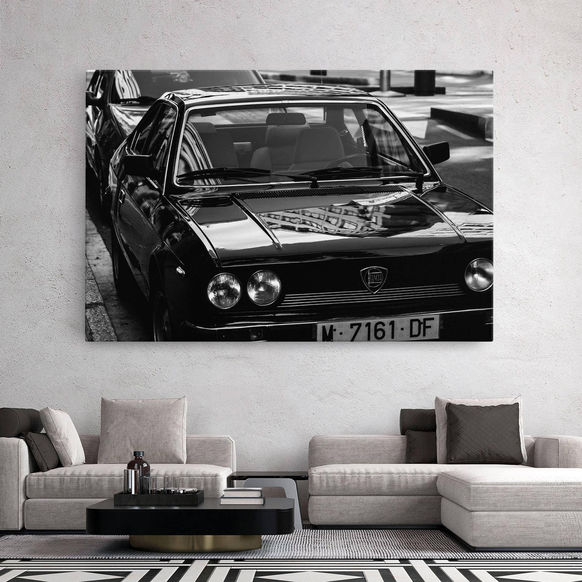 Tablou Canvas Black Shiny Car mockup 2