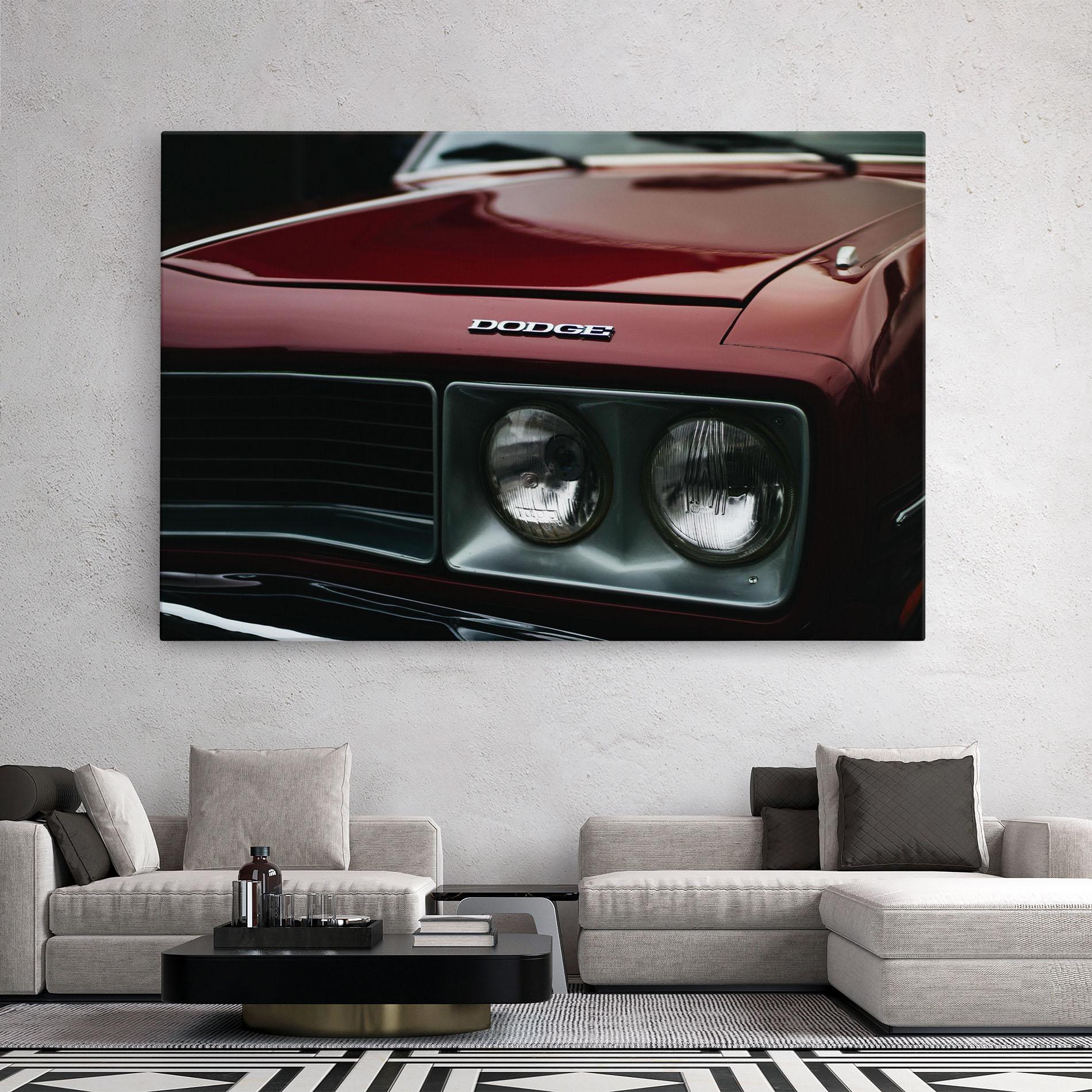Tablou Canvas Dark Red Car mockup 2