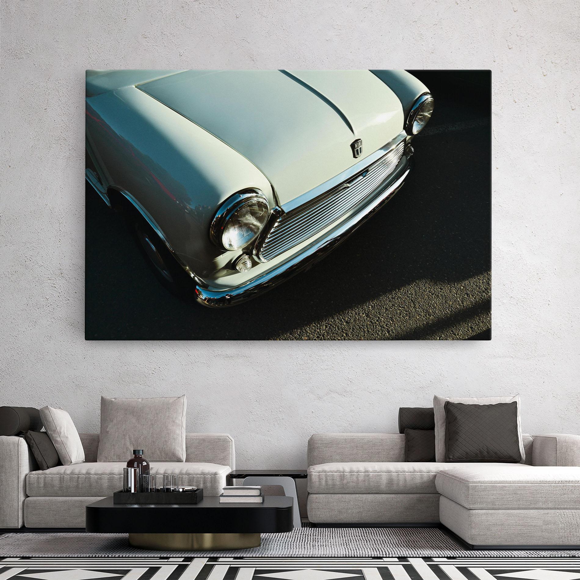 Tablou Canvas Light Blue Car mockup 2