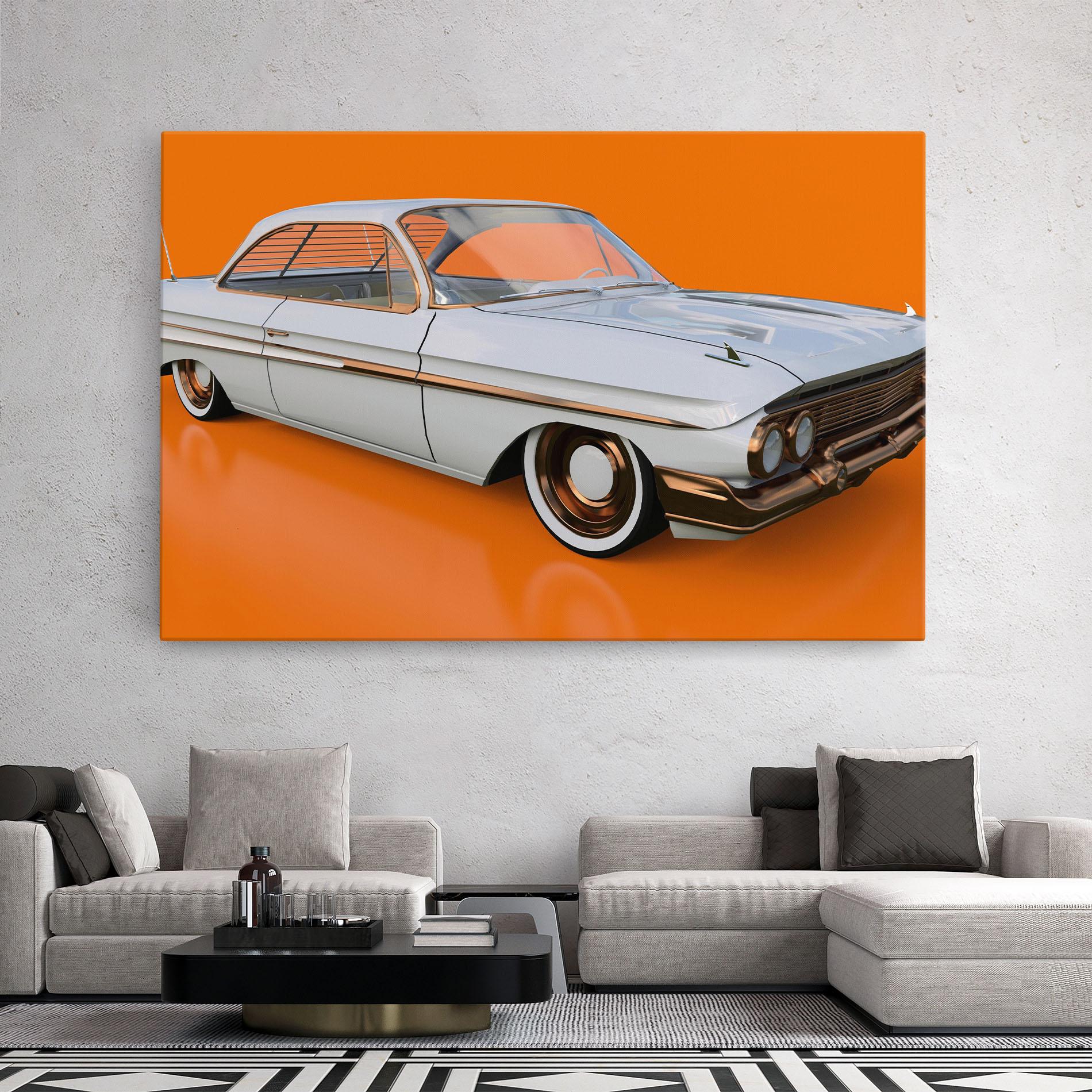 Tablou Canvas Old American Car mockup 2