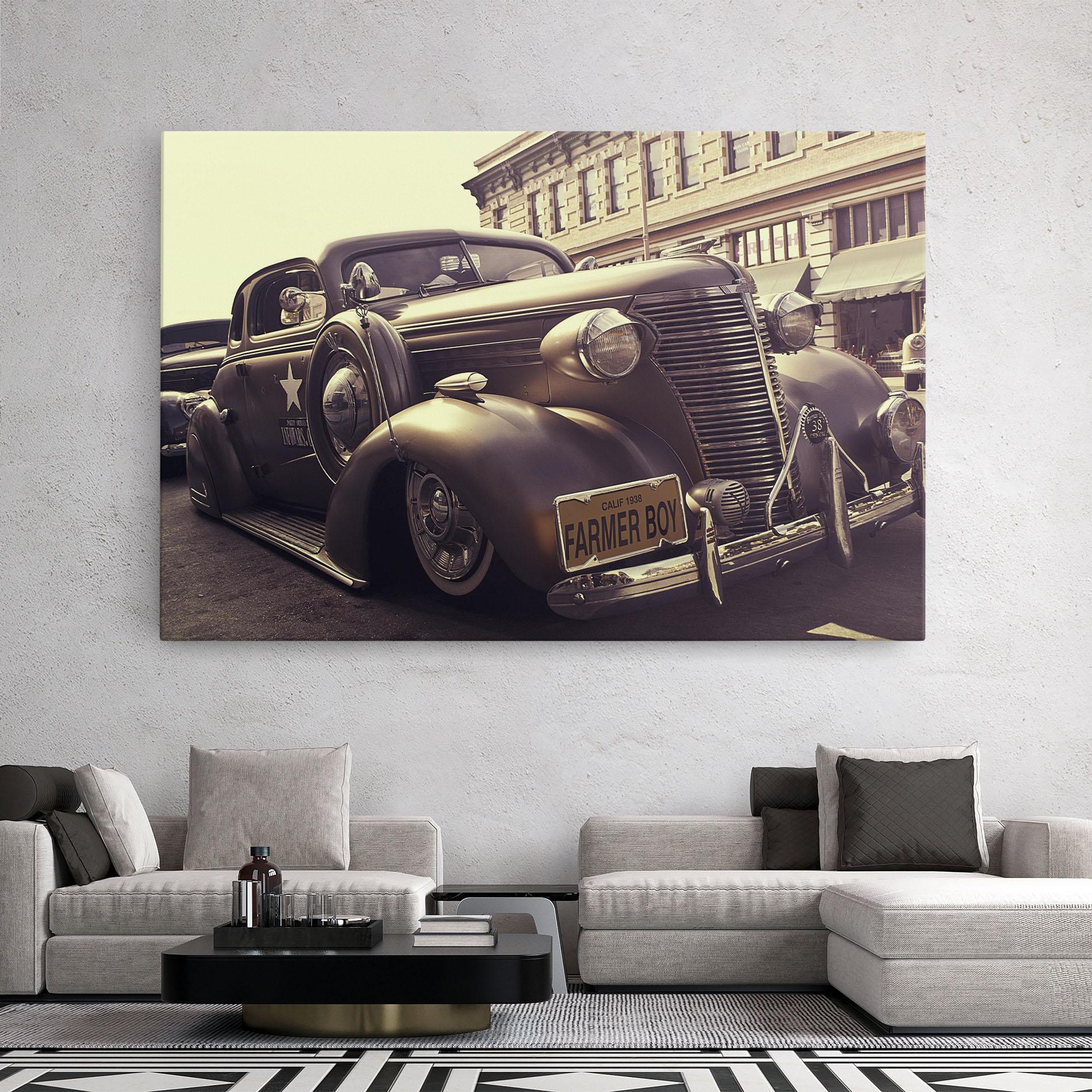 Tablou Canvas Old Classic Car mockup 2
