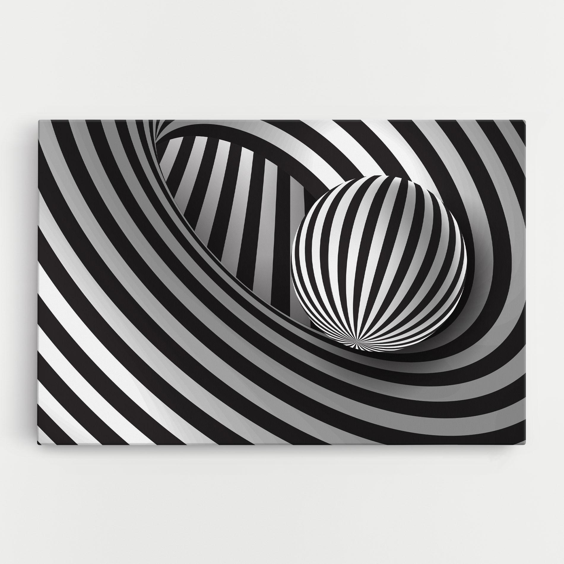 Tablou Canvas 3d Zebra Ball mockup 0