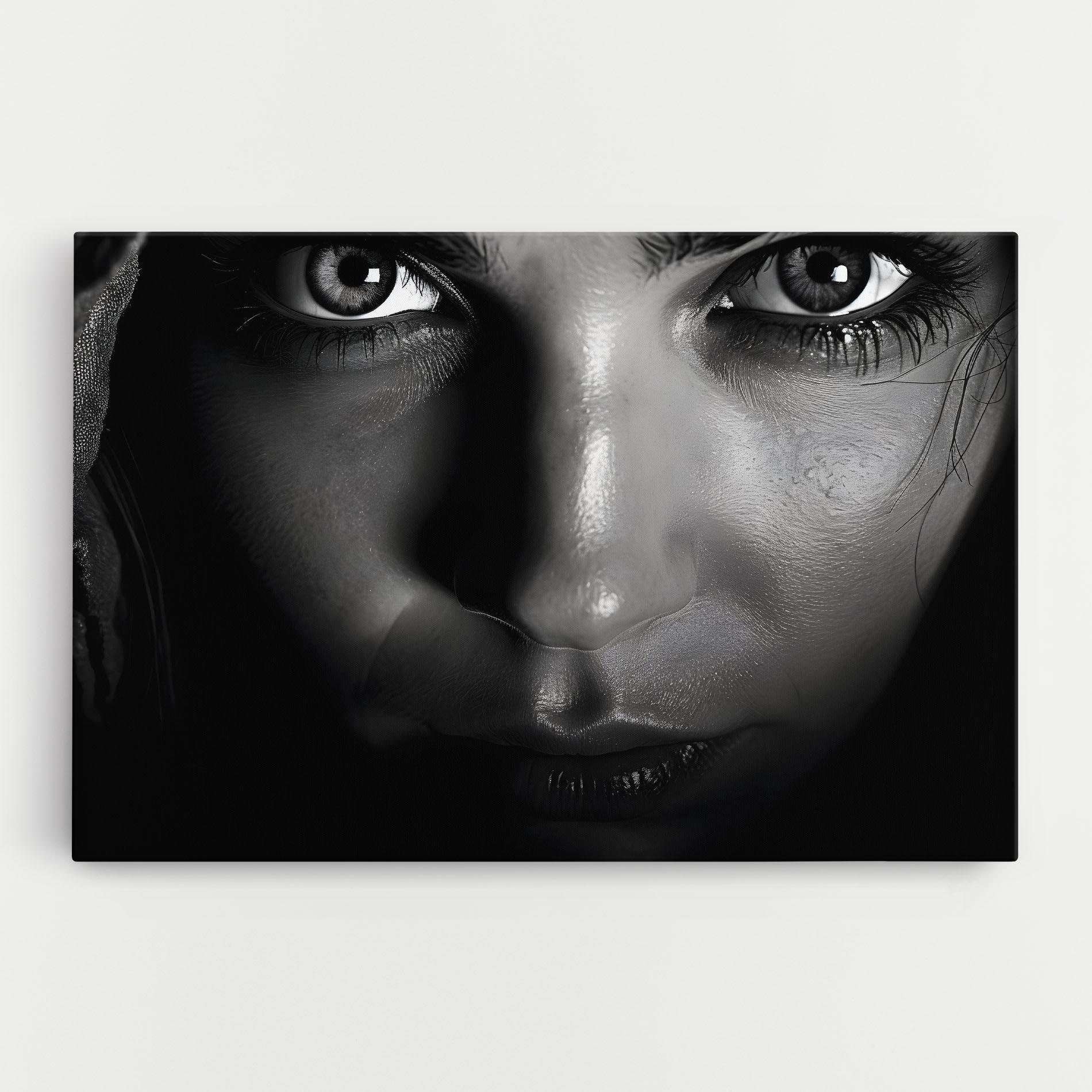 Tablou Canvas Closeup Portrait mockup 0