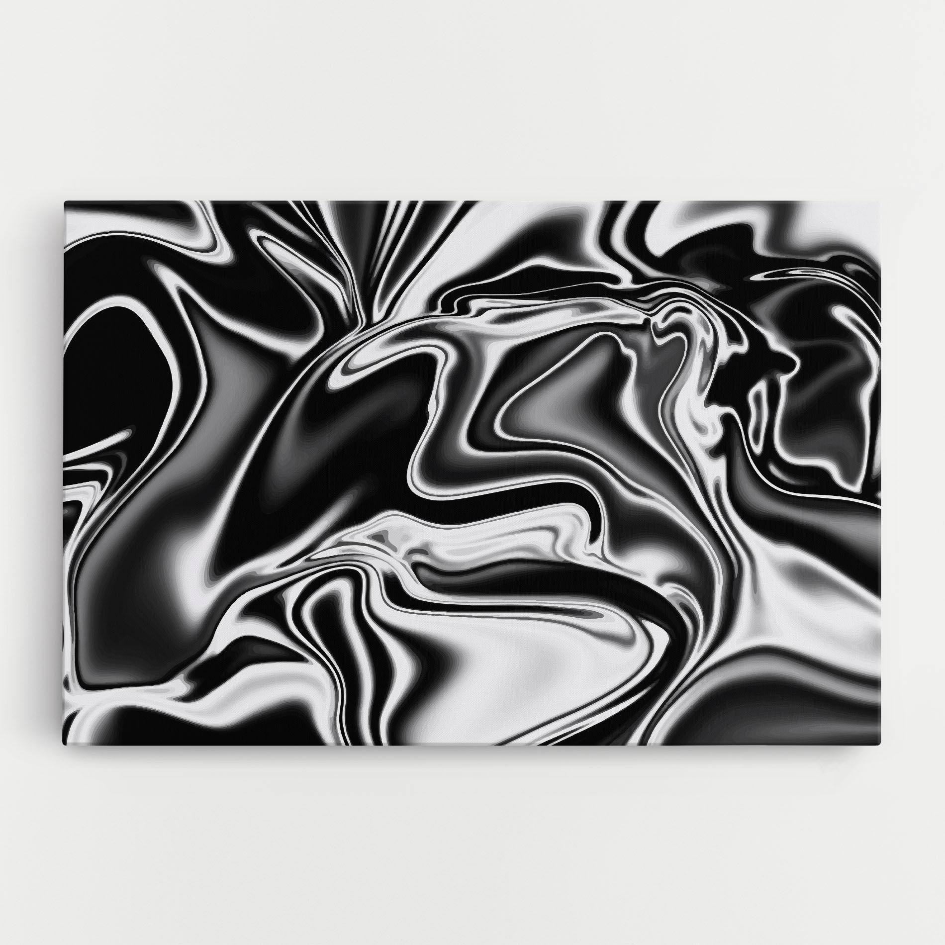 Tablou Canvas Silver Black Art mockup 0
