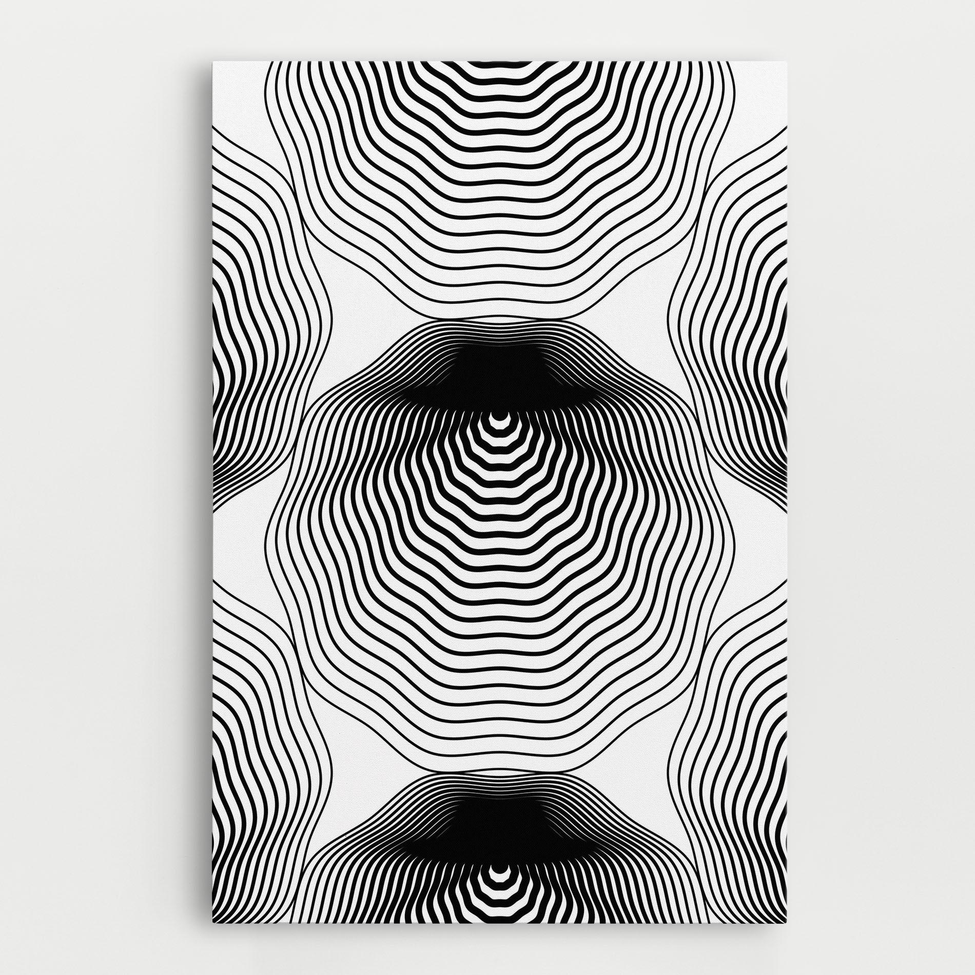 Tablou Canvas Black Line Art mockup 0