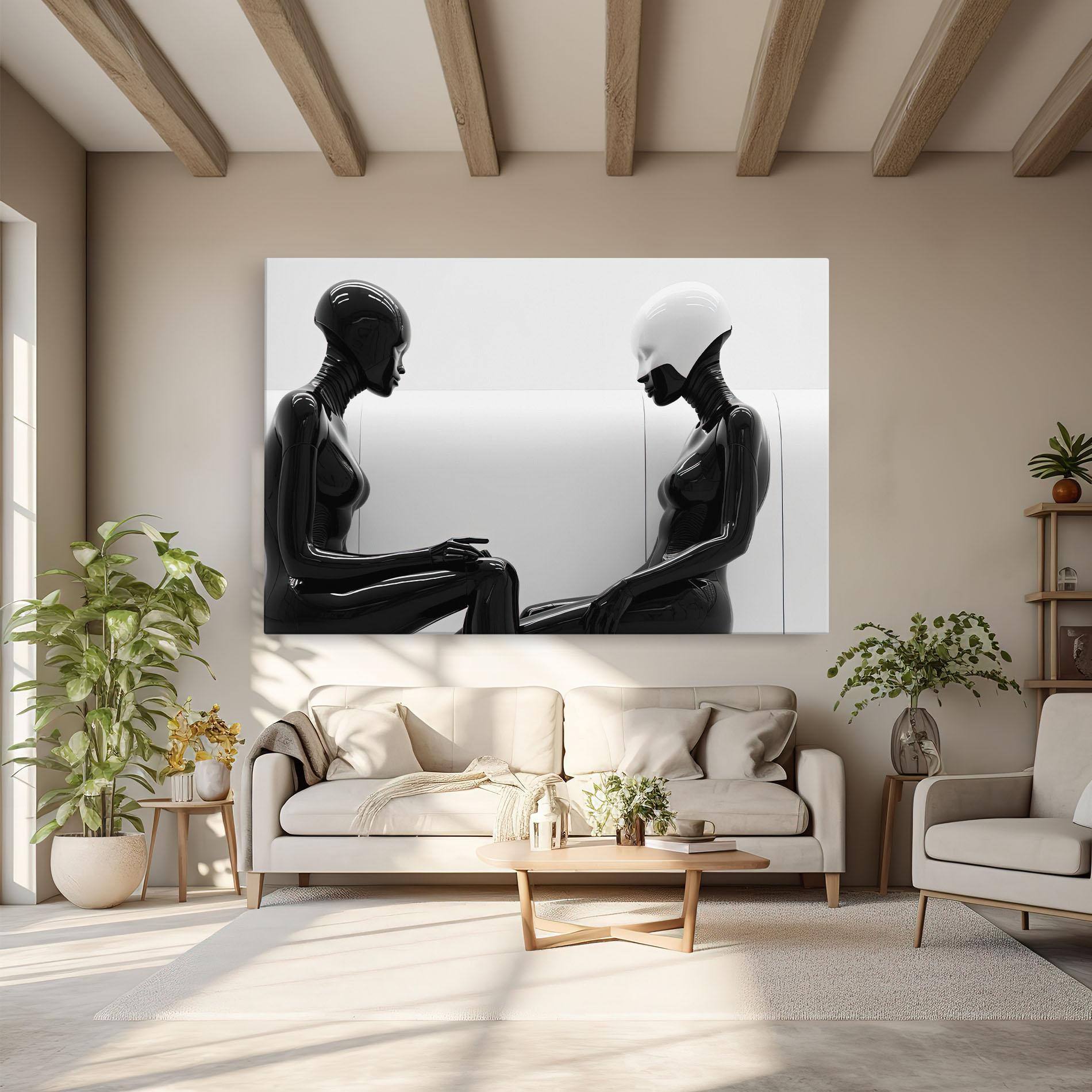 Tablou Canvas Black Mannequin mockup 6