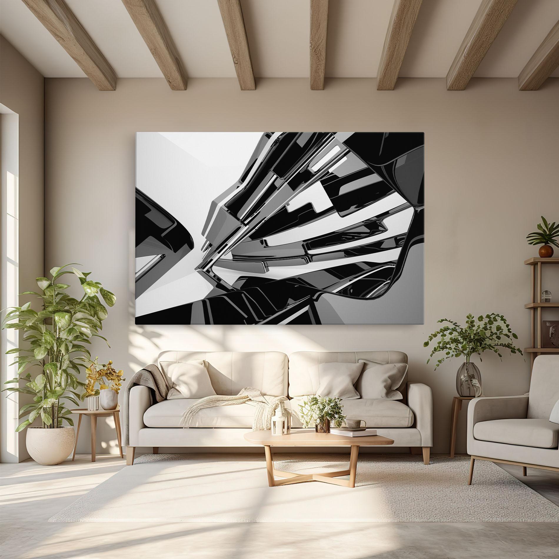 Tablou Canvas Black Sculpture mockup 6