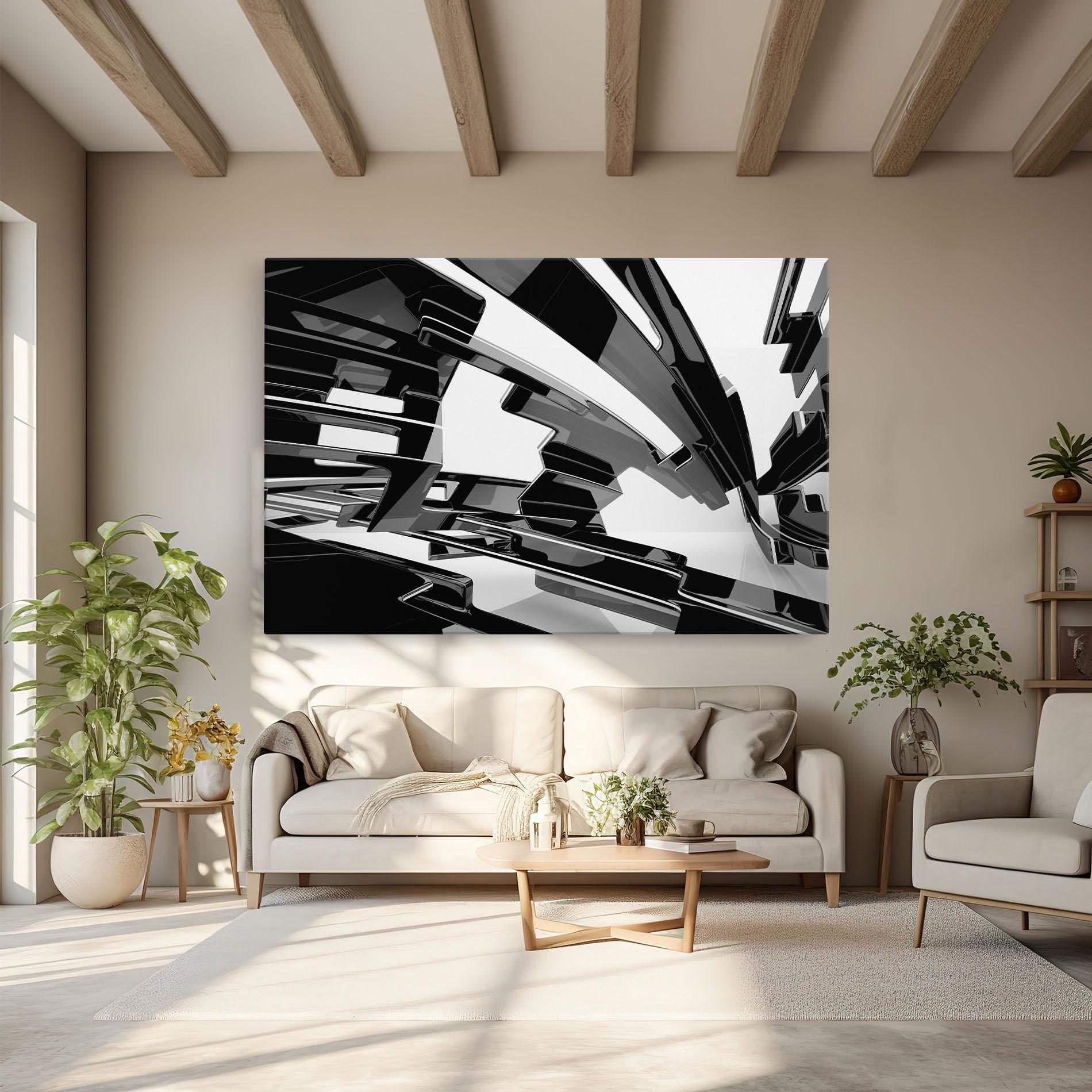 Tablou Canvas Glossy Sculpture mockup 6