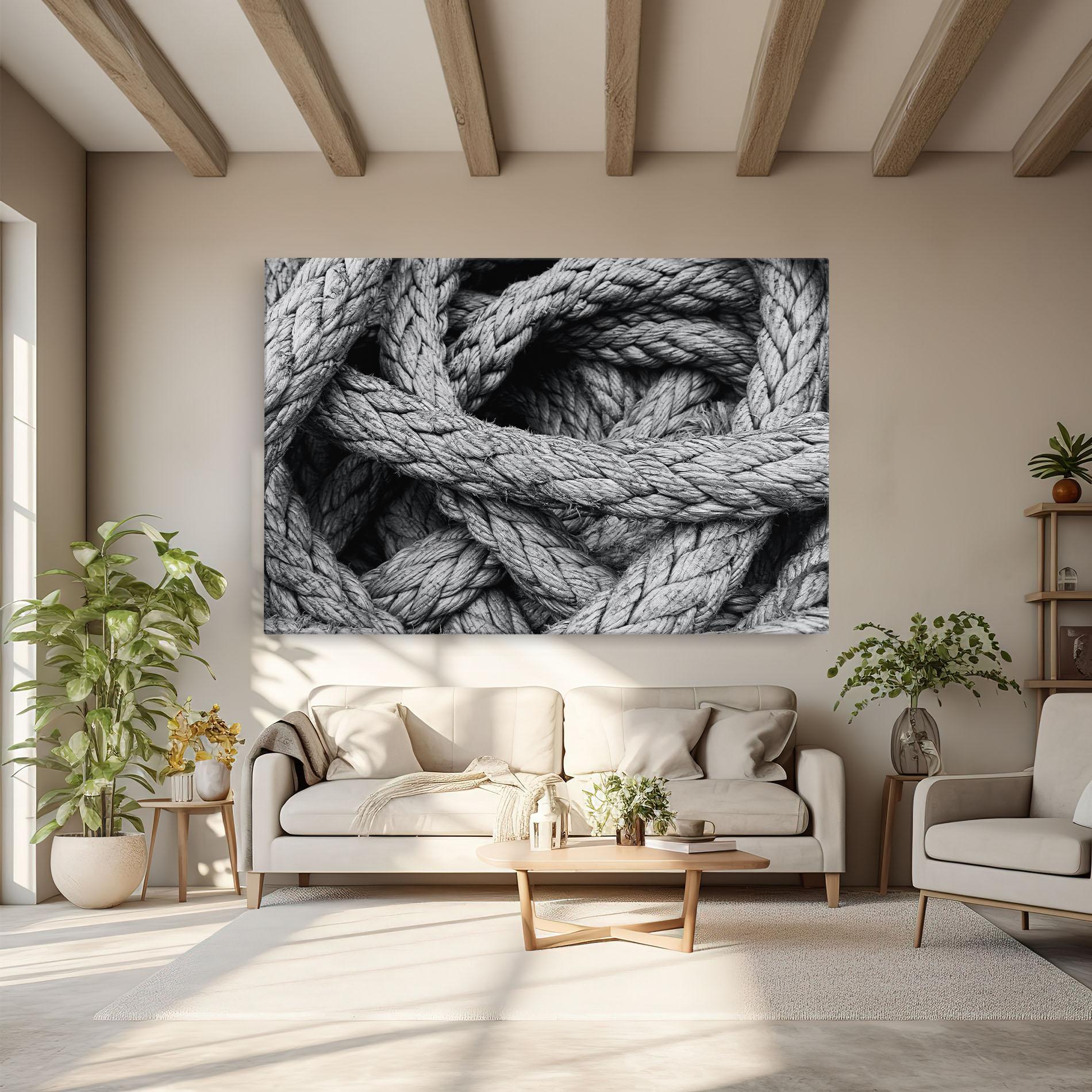 Tablou Canvas Gray String mockup 6