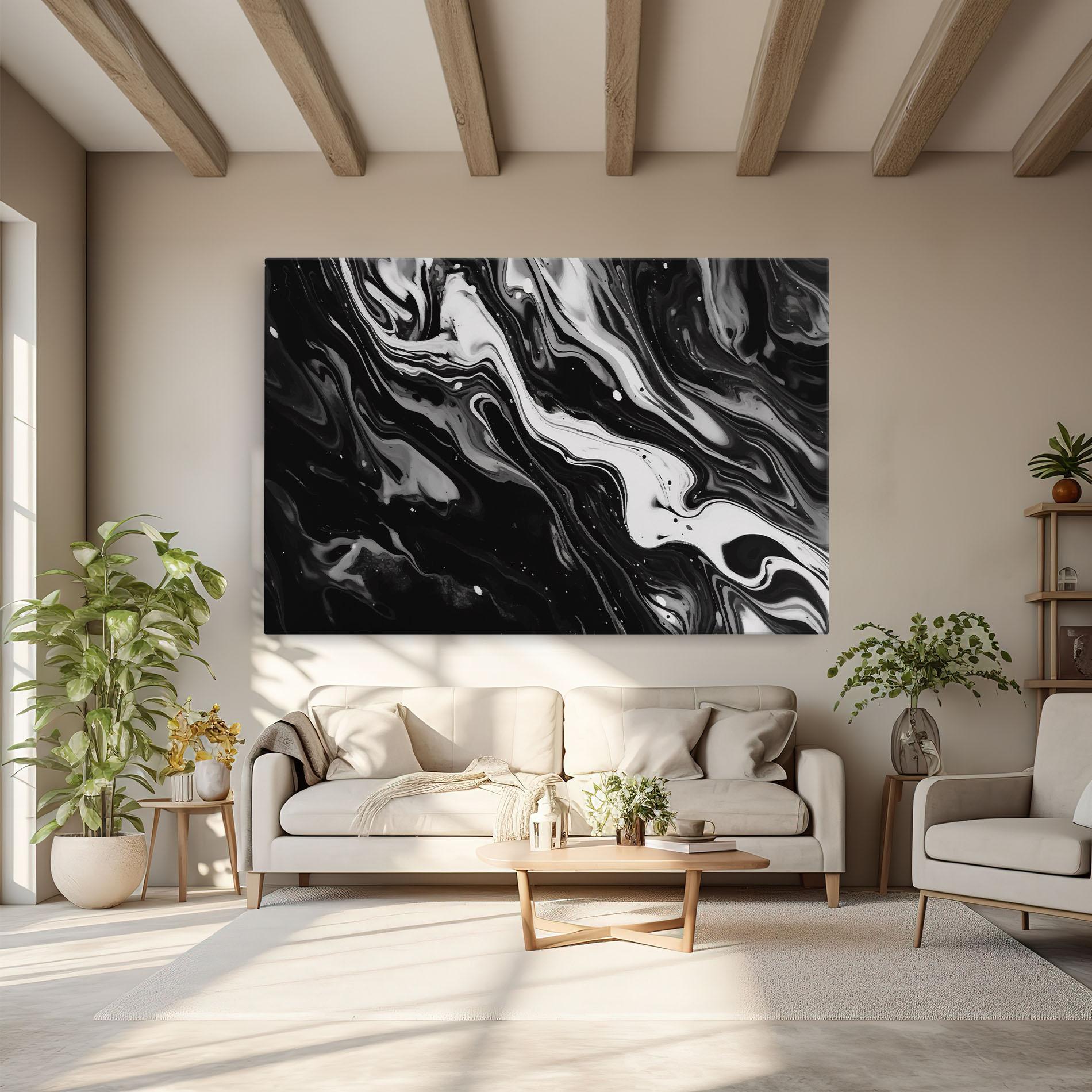 Tablou Canvas Grey Art Marble mockup 6