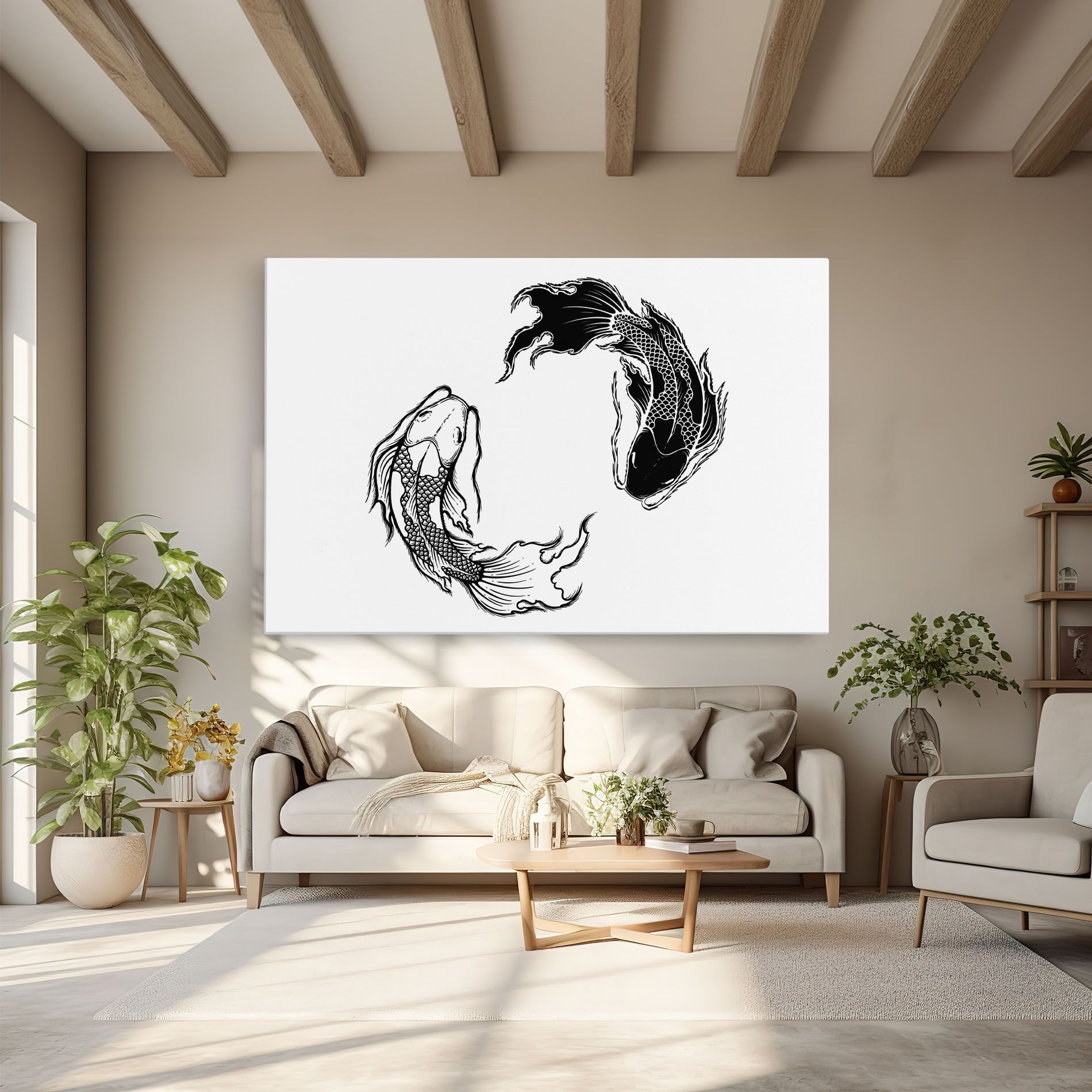 Yin Yang Koi mockup 6
