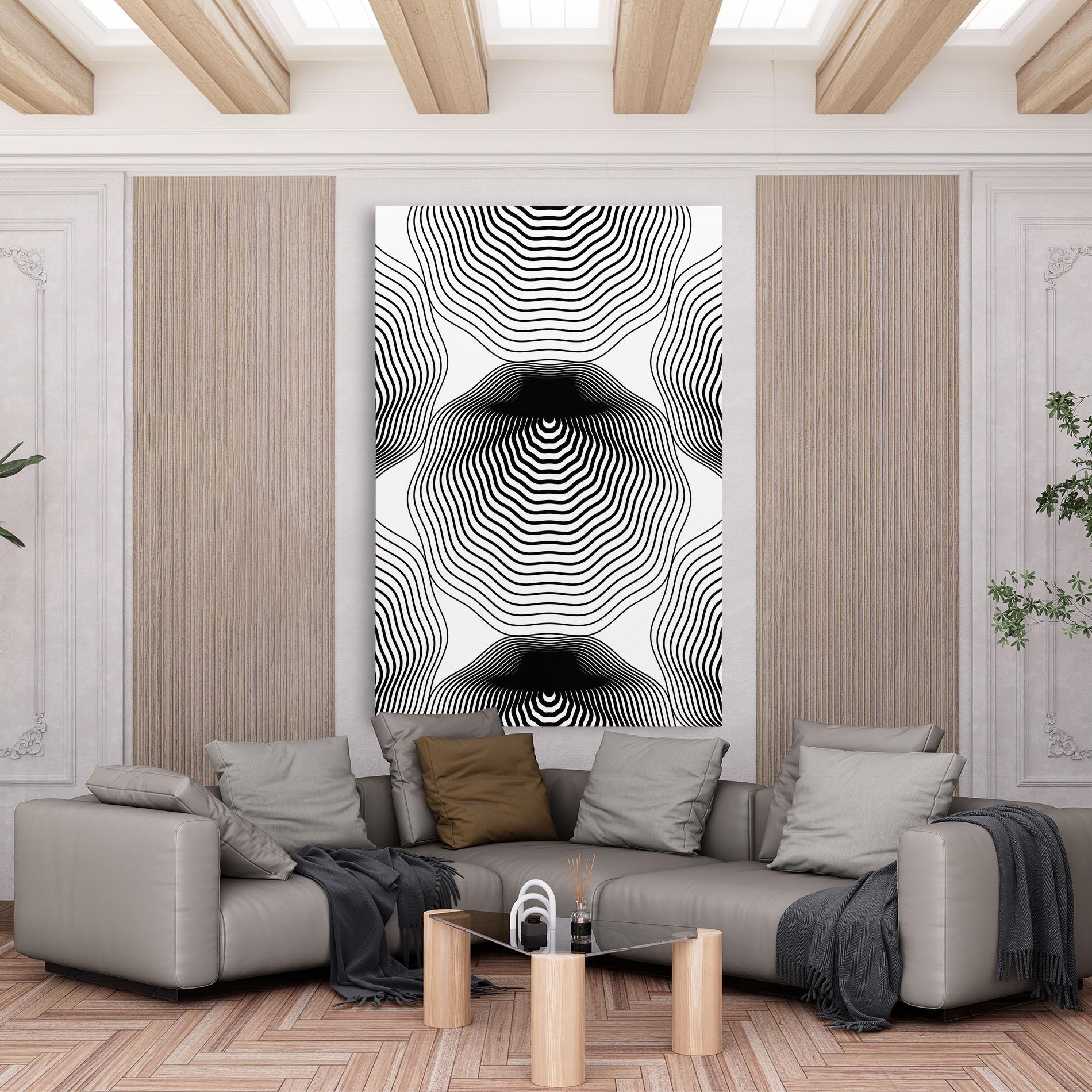 Tablou Canvas Black Line Art mockup 6