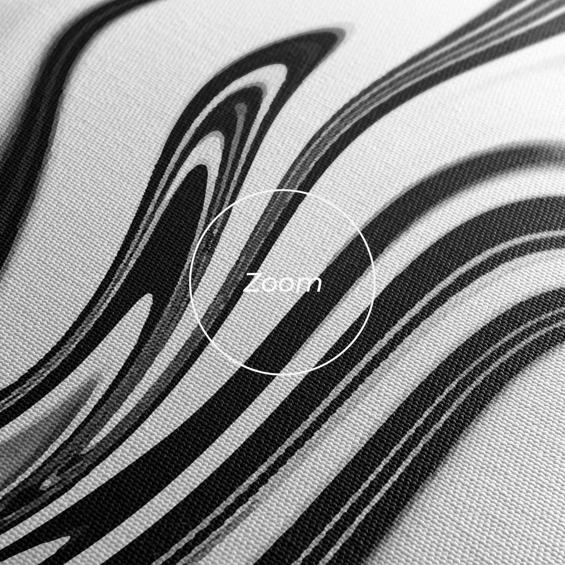 Tablou Canvas Black White Liquid mockup 3