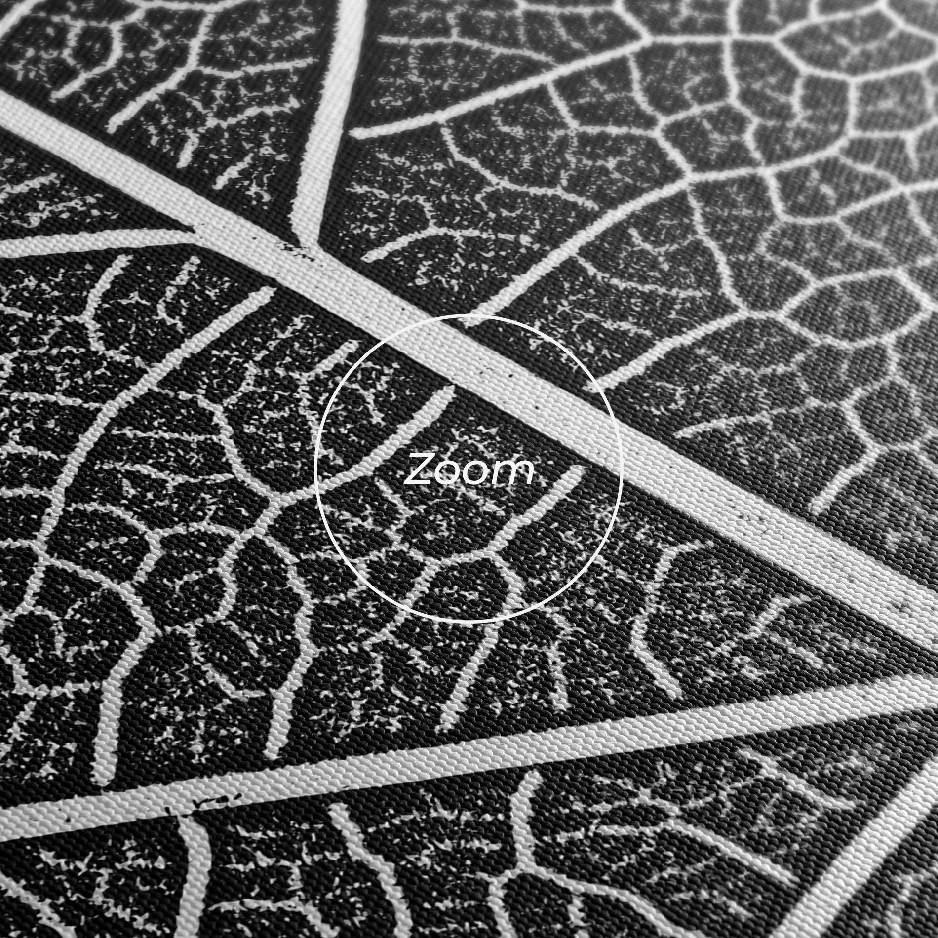 Tablou Canvas Close Grey Leaf mockup 3