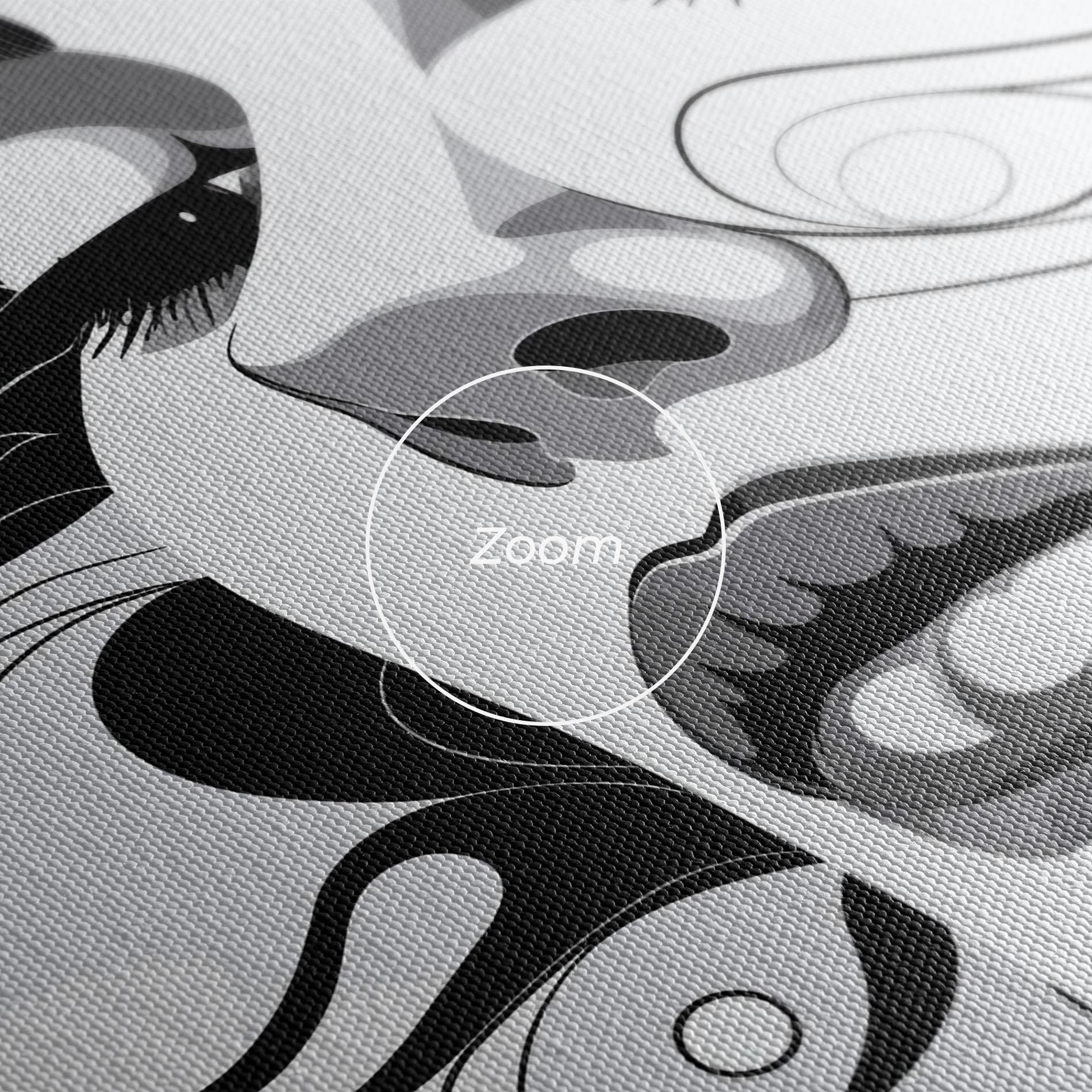 Tablou Canvas Grey Face Woman mockup 3