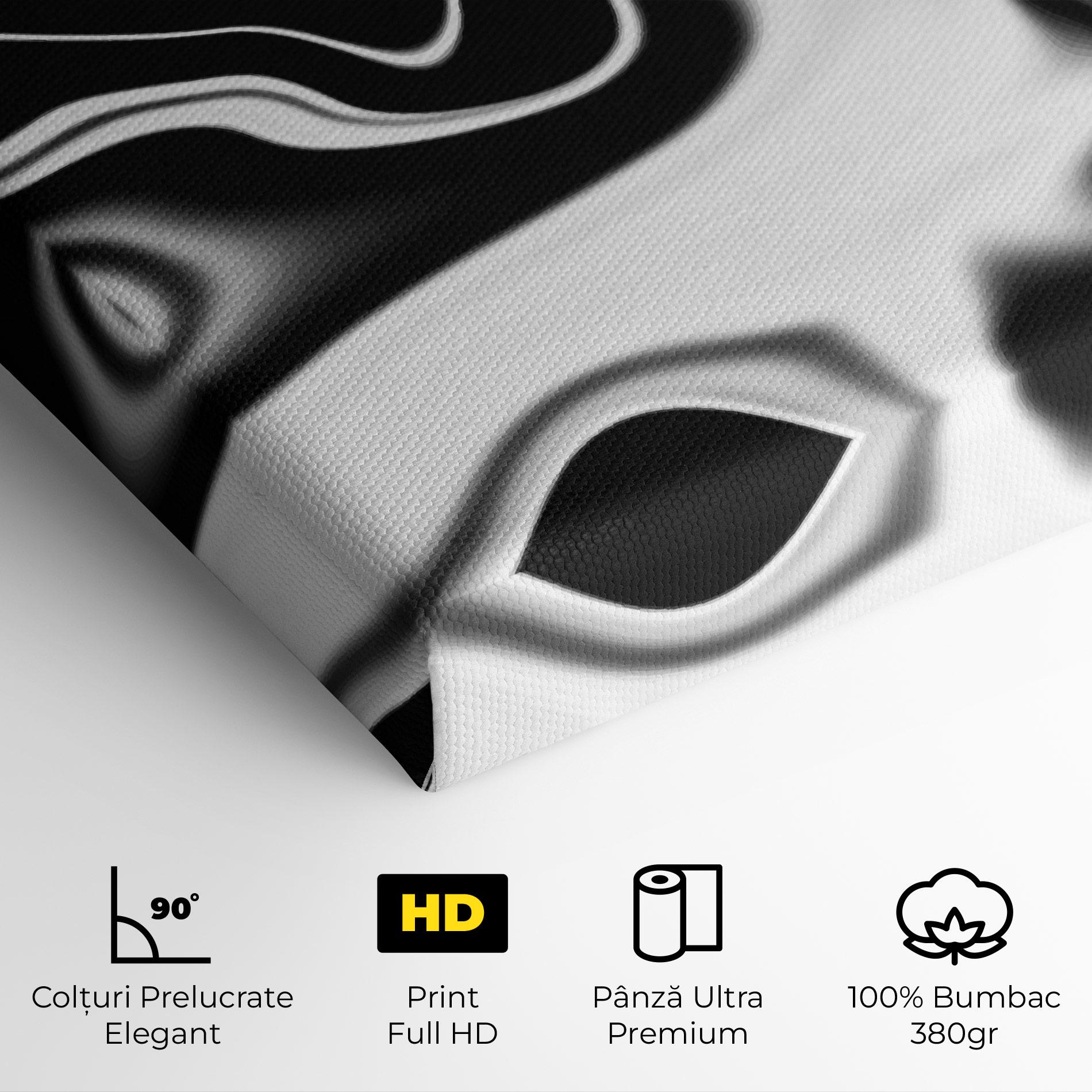 Tablou Canvas Black Metalic Art mockup 4