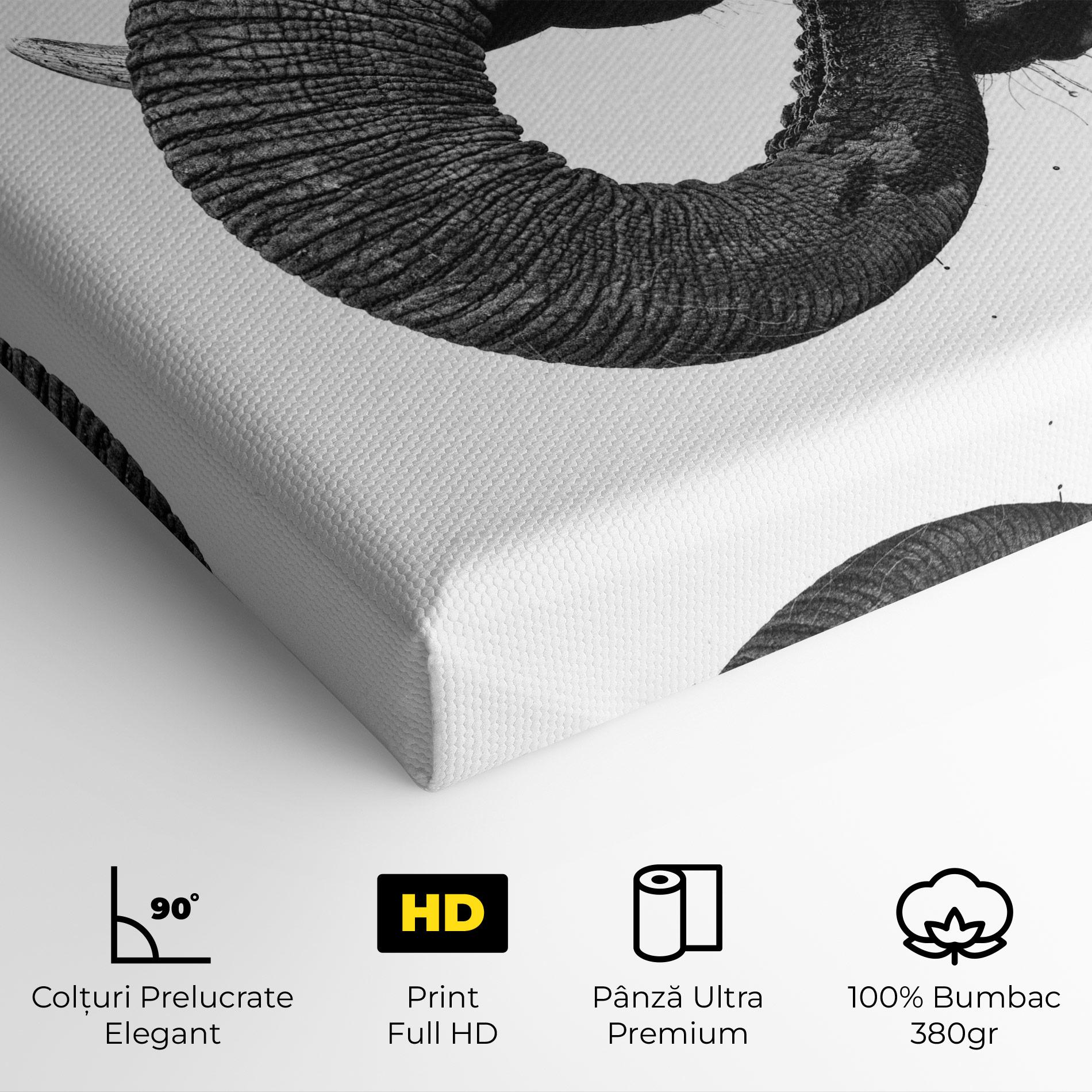 Tablou Canvas Elephant Drinking mockup 4