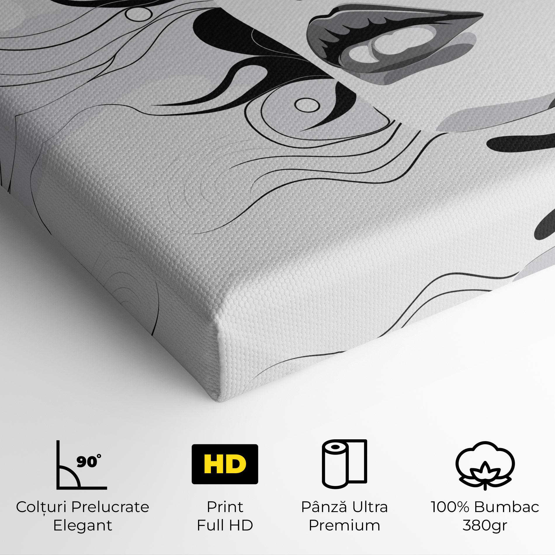 Tablou Canvas Grey Face Woman mockup 4