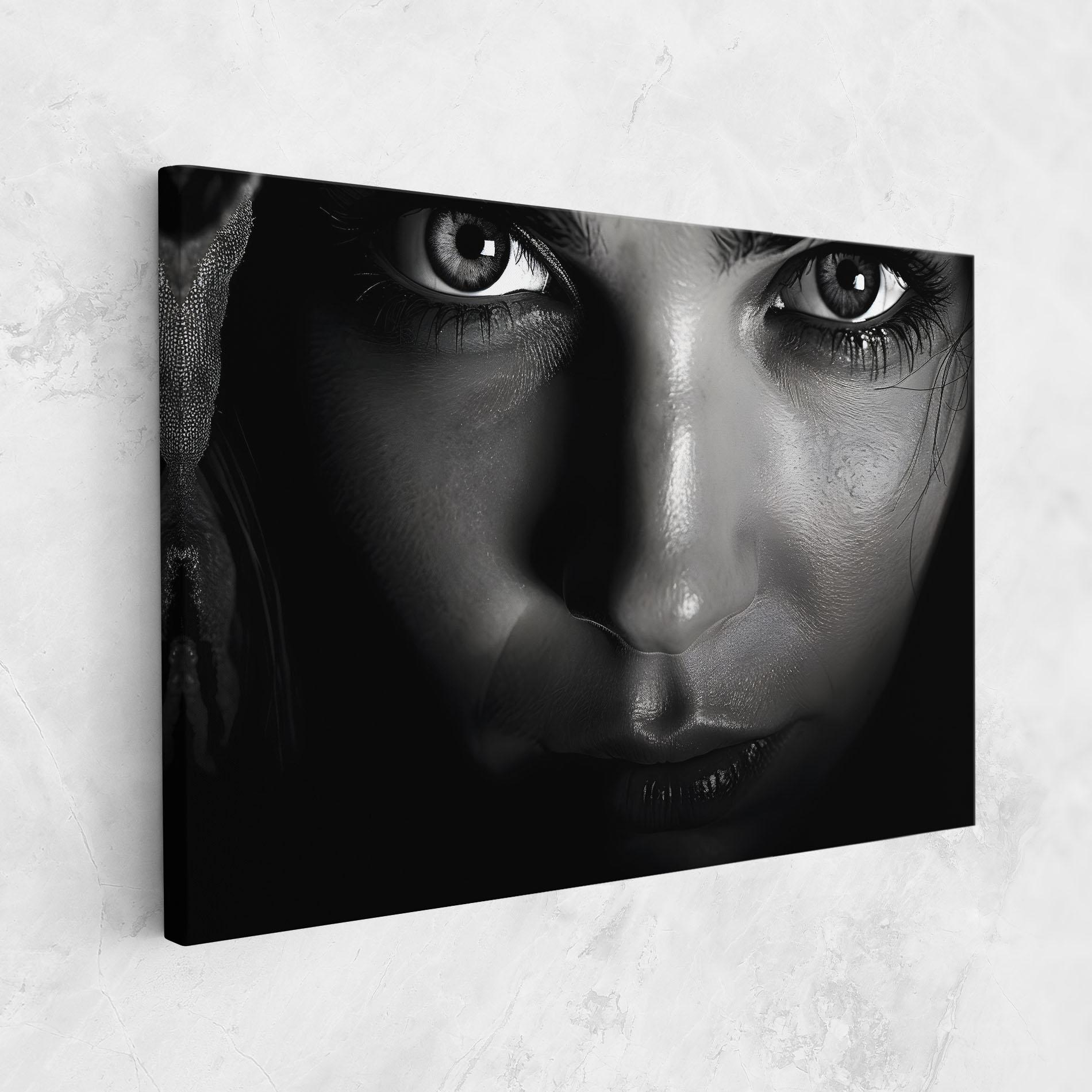 Tablou Canvas Closeup Portrait mockup 1