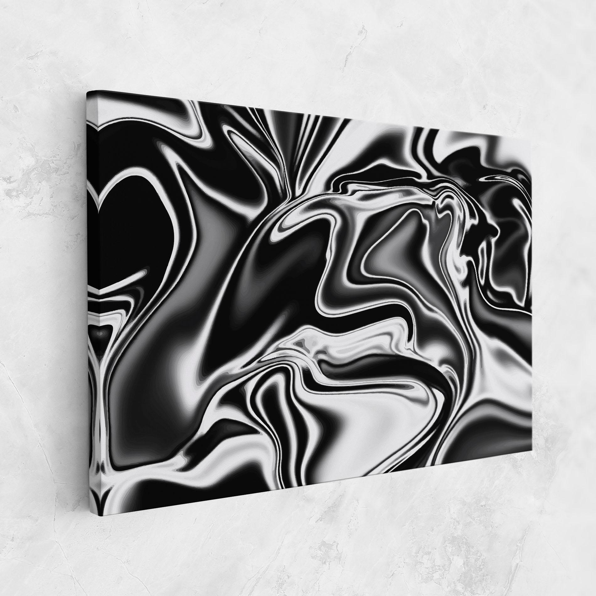 Tablou Canvas Silver Black Art mockup 1